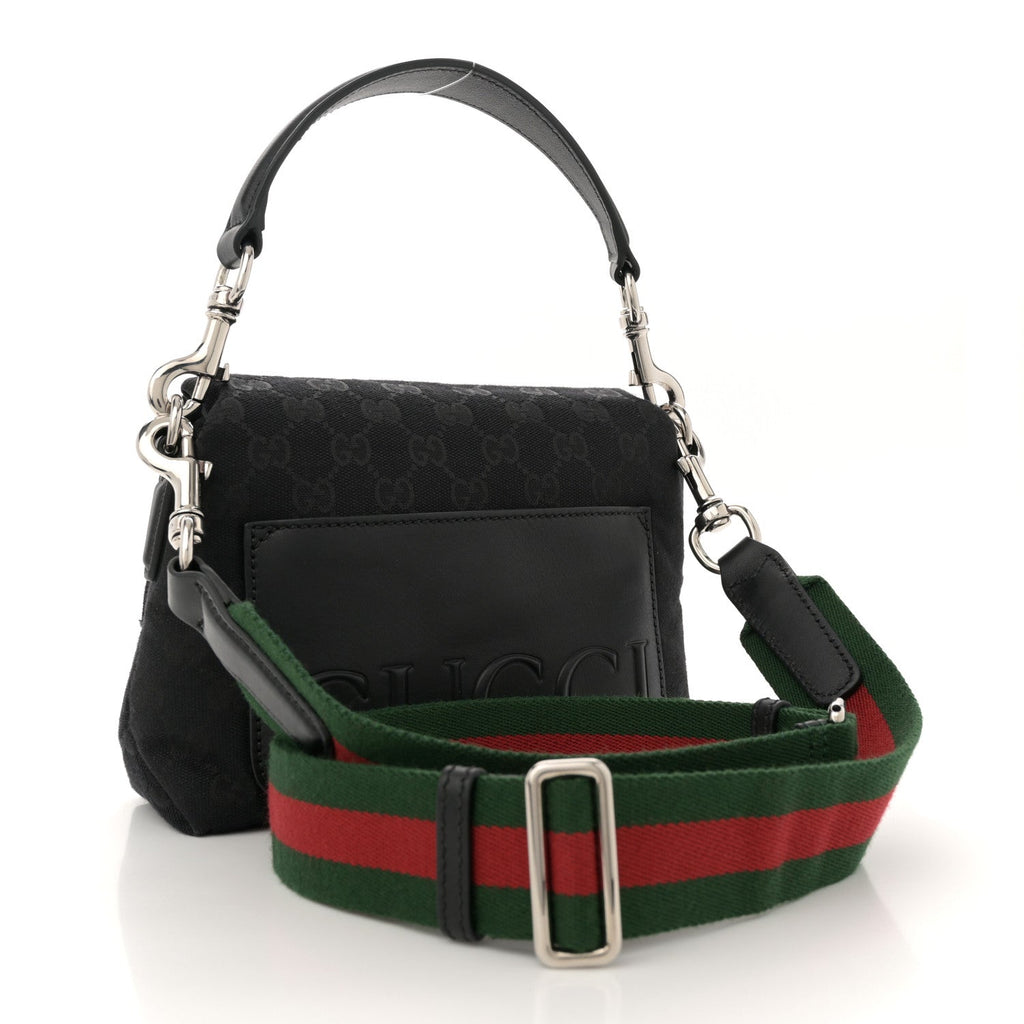 GG Canvas Small Crossbody Bag Black