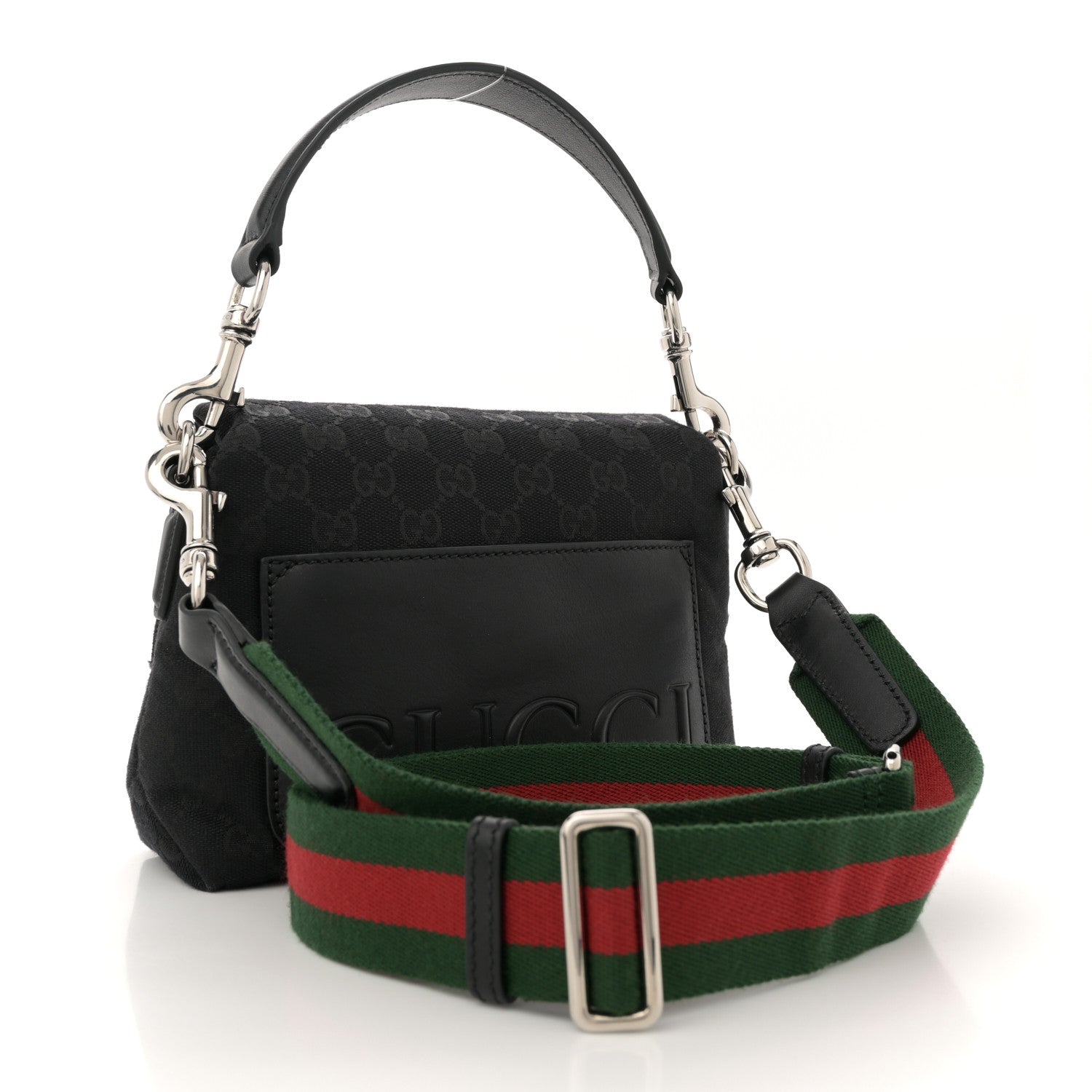 GG Canvas Small Crossbody Bag Black