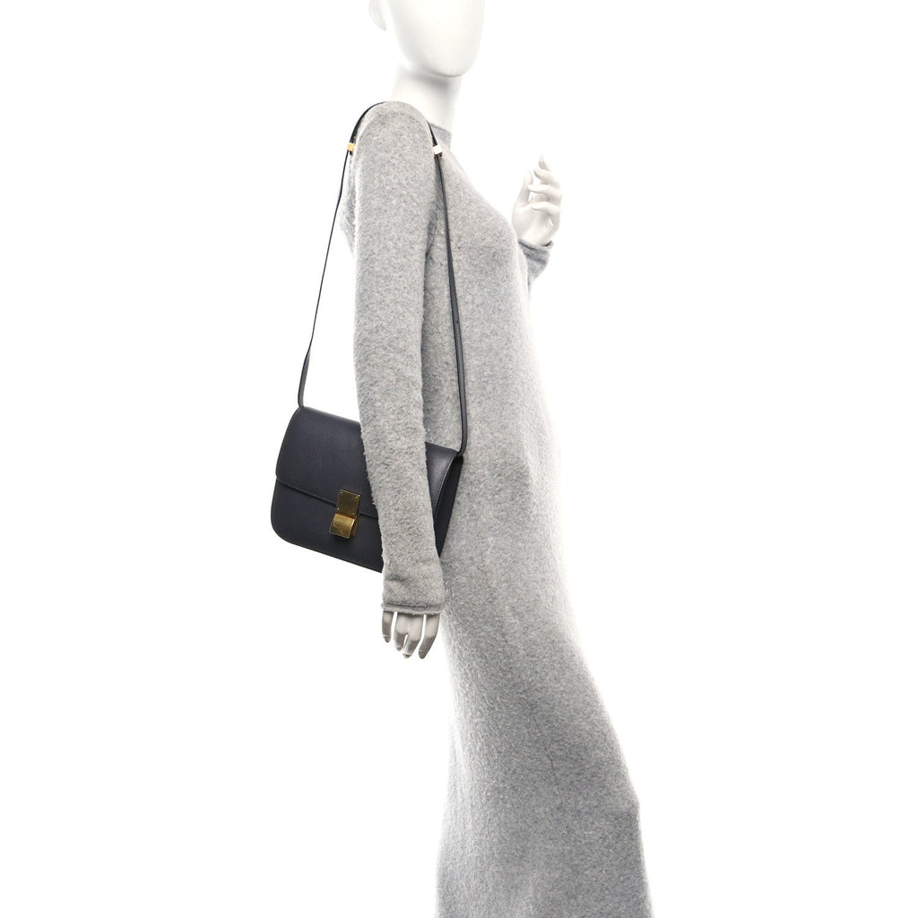 Liege Calfskin Medium Classic Box Flap Bag Liquorice