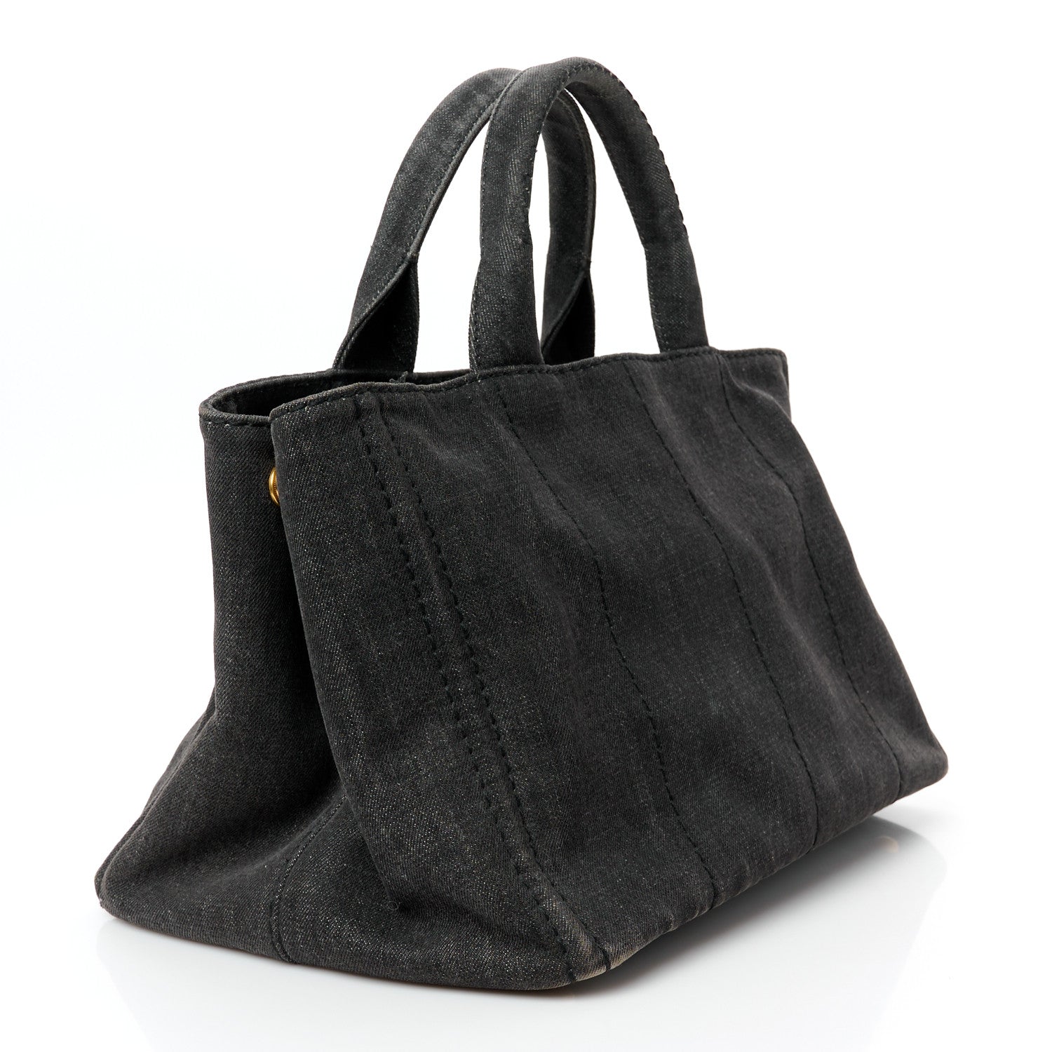 Denim Logo Tote Black
