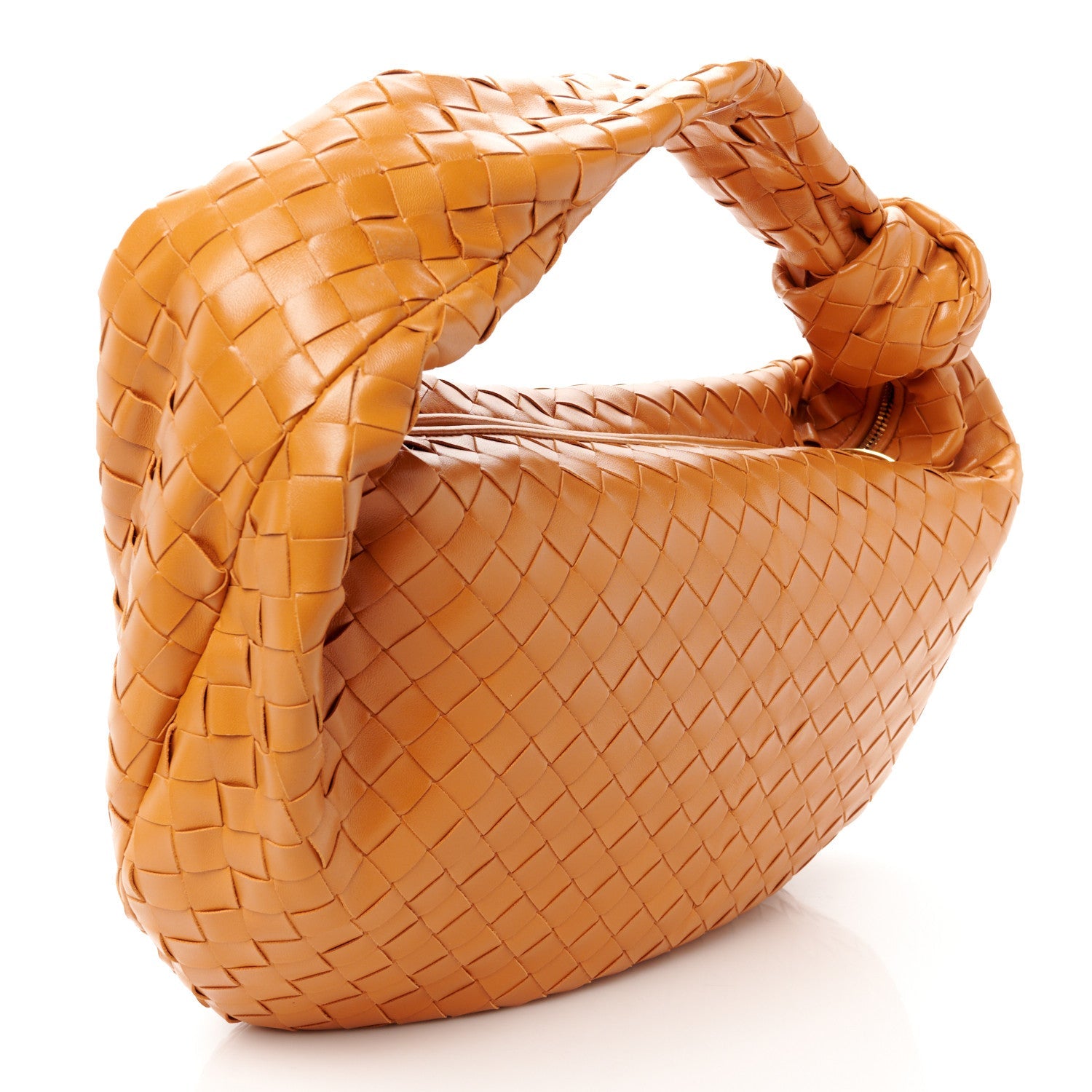 Nappa Intrecciato Small Jodie Hobo Clay