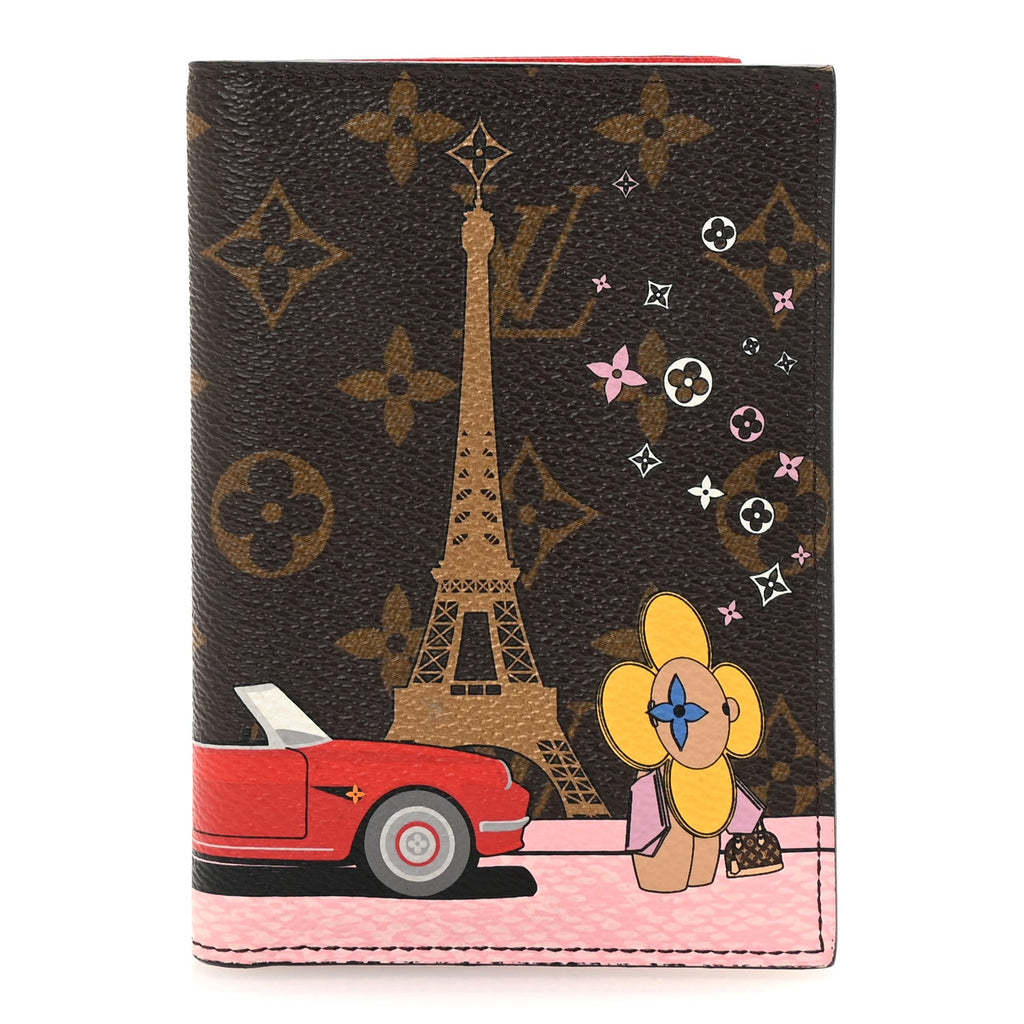 Monogram 2019 Christmas Animation Passport Cover Rouge