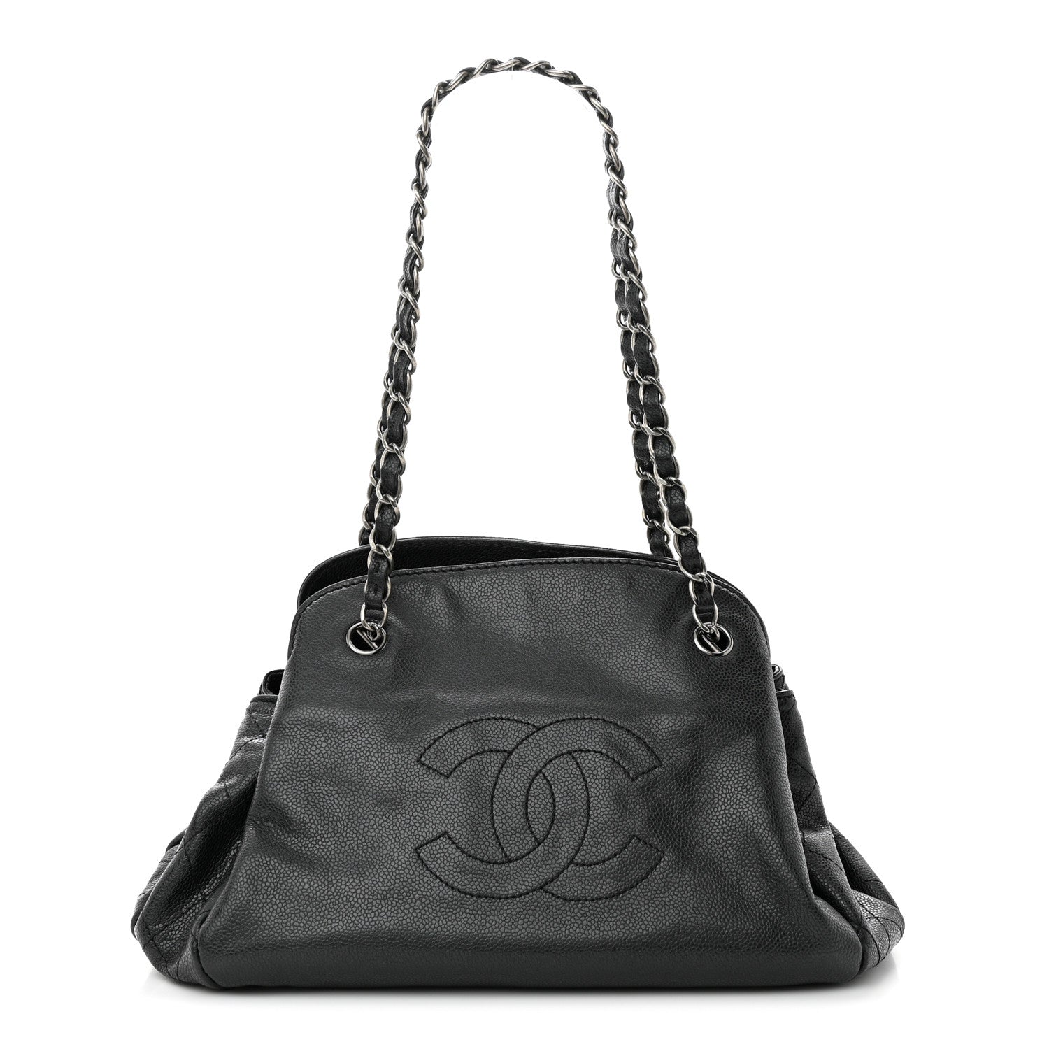 Caviar 31 CC Shoulder Bag Black