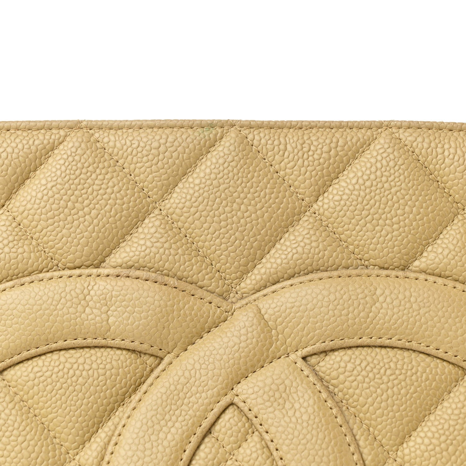 Caviar Quilted Medallion Tote Beige