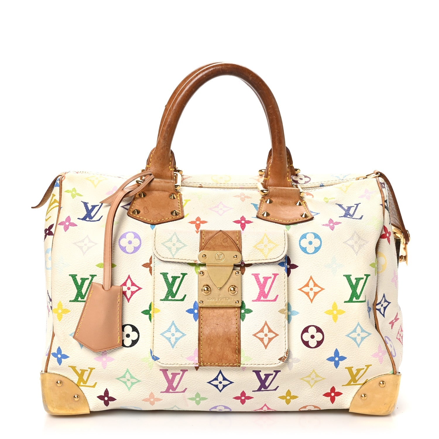 Monogram Multicolor Speedy 30 White