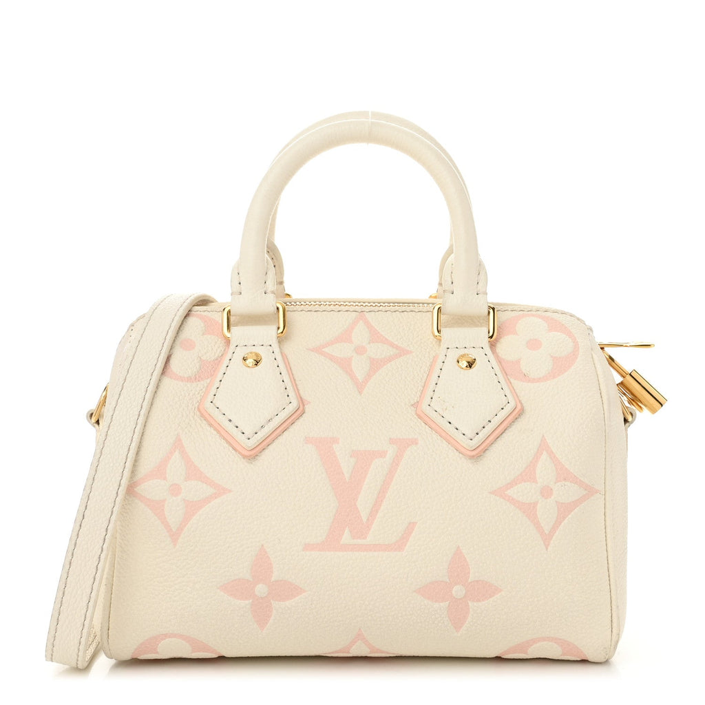 Empreinte Monogram Giant Speedy Bandouliere 20 Latte Chamallow