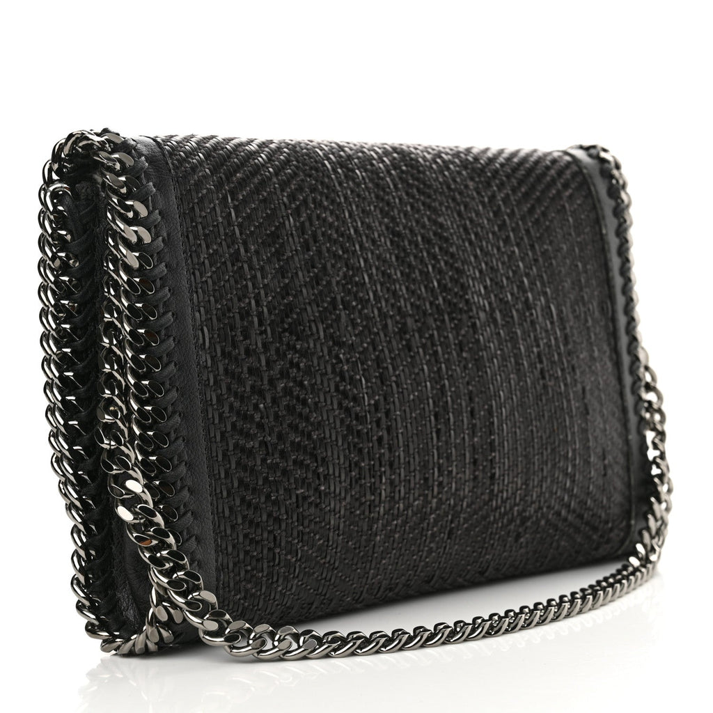 Braided Falabella Clutch Black
