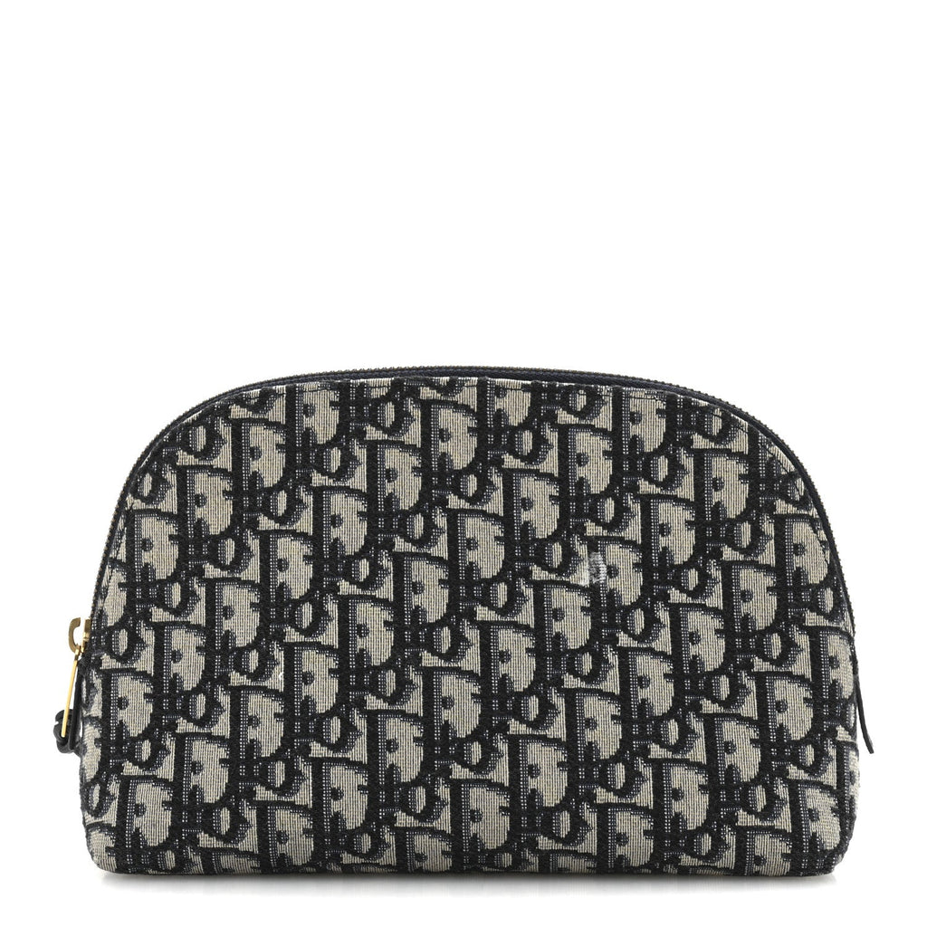 Oblique Large Beauty Pouch Bleu