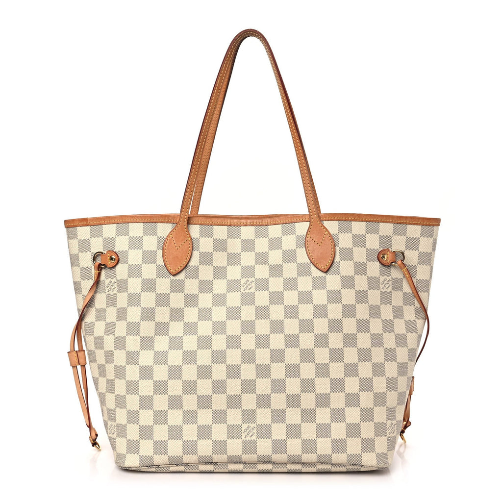 Damier Azur Neo Neverfull MM Rose Ballerine