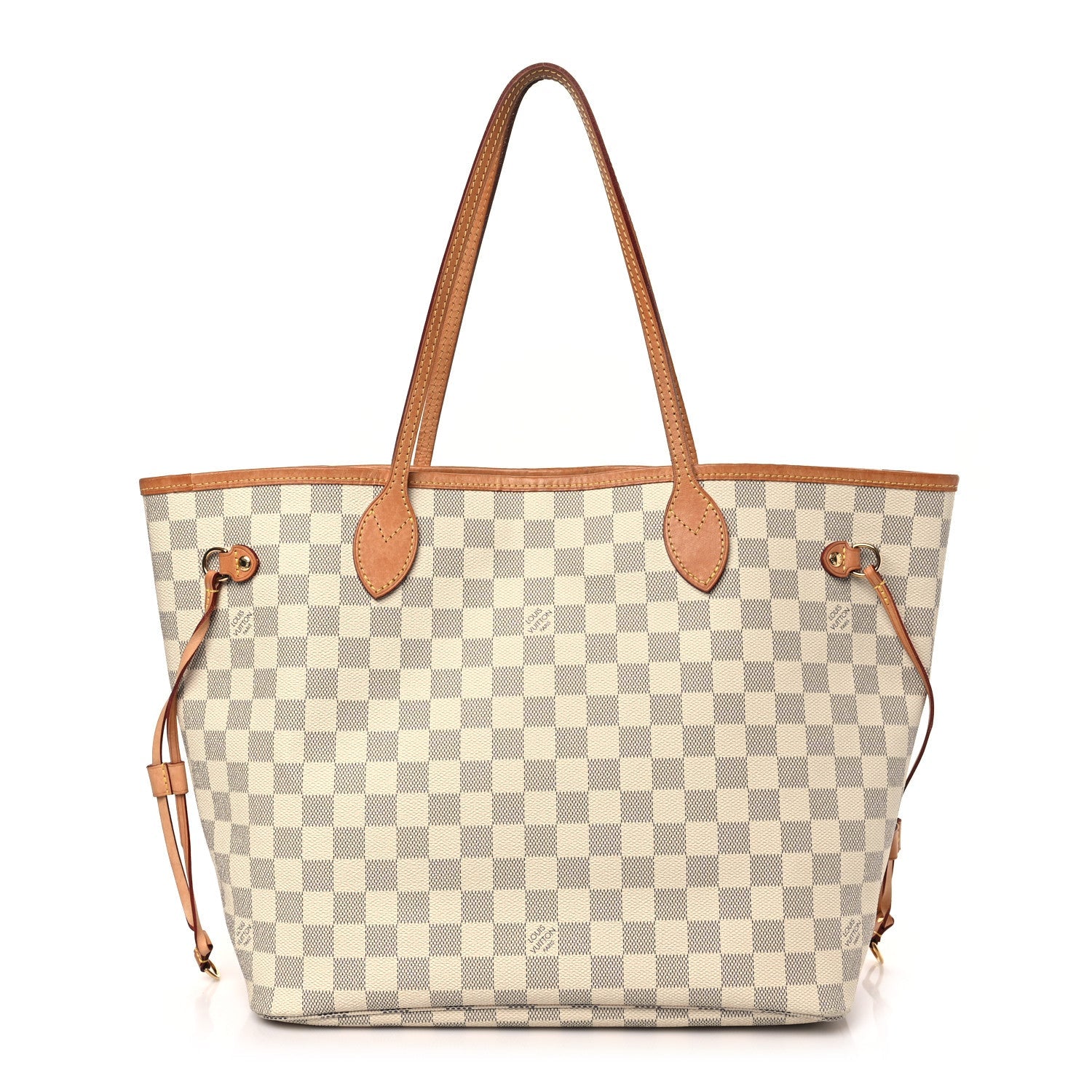 Damier Azur Neo Neverfull MM Rose Ballerine