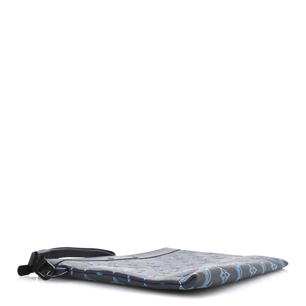 Monogram Shadow Pochette To-Go Navy River Blue