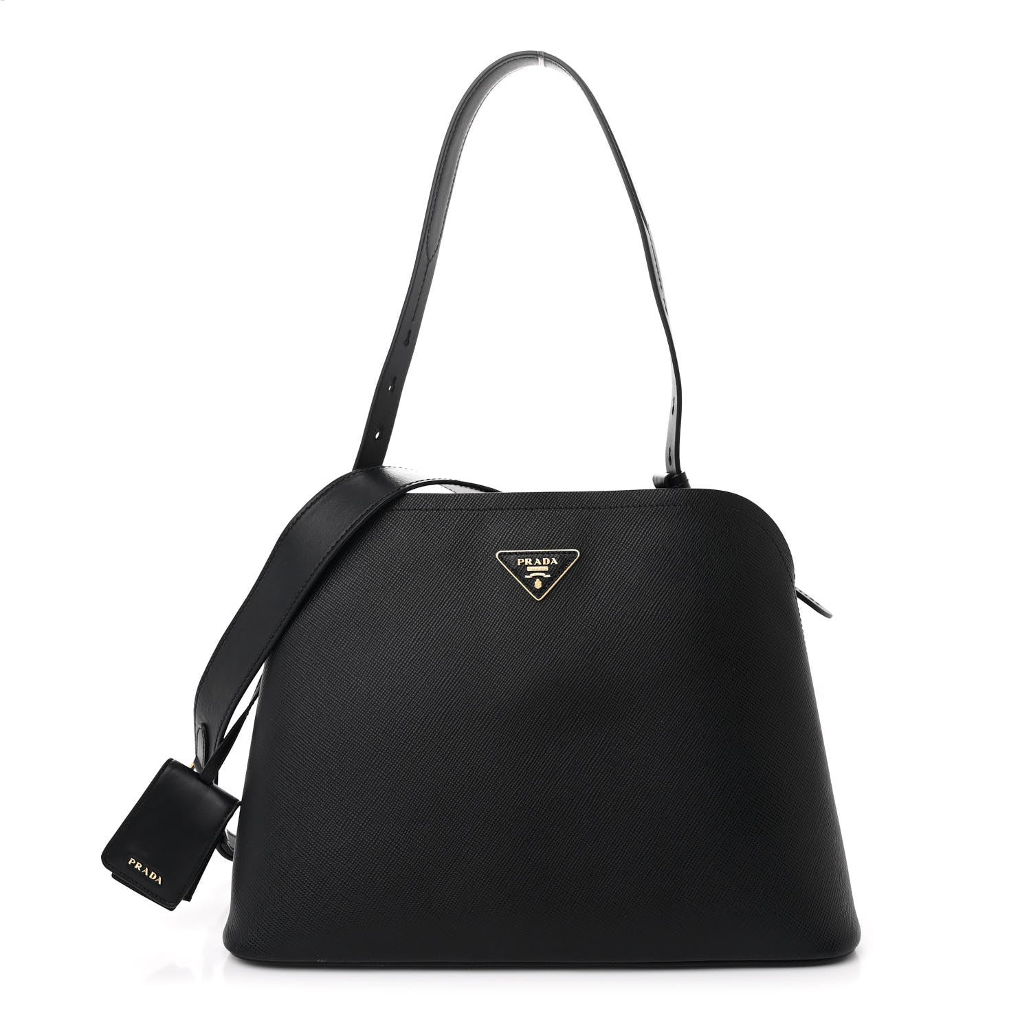 Saffiano Cuir Matinee Tote Black Cherry