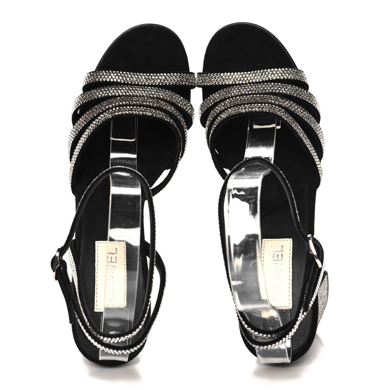 Strass Suede Pumps 38.5 Black