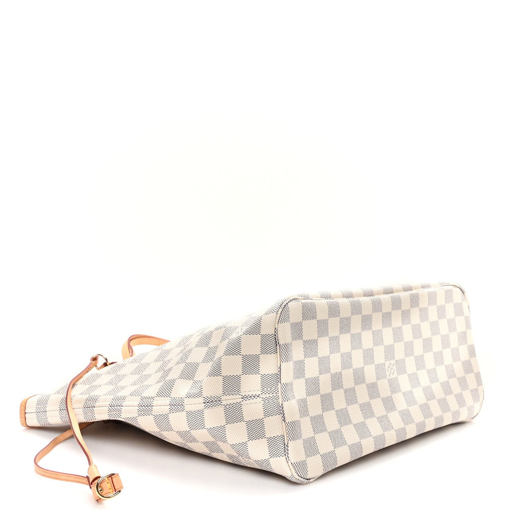 Damier Azur Neo Neverfull MM Rose Ballerine