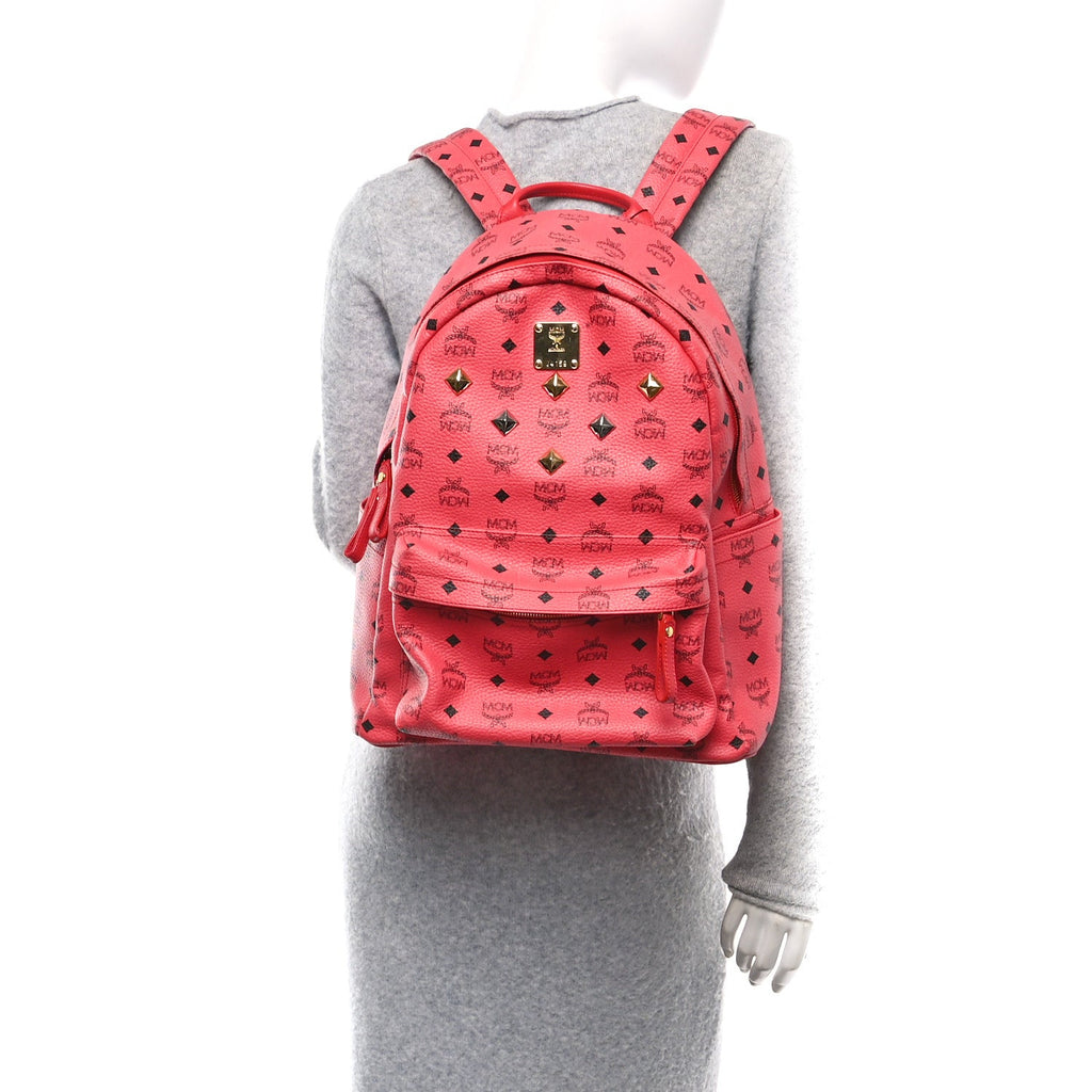 Visetos Medium Sprinkle Stud Stark Backpack Corail