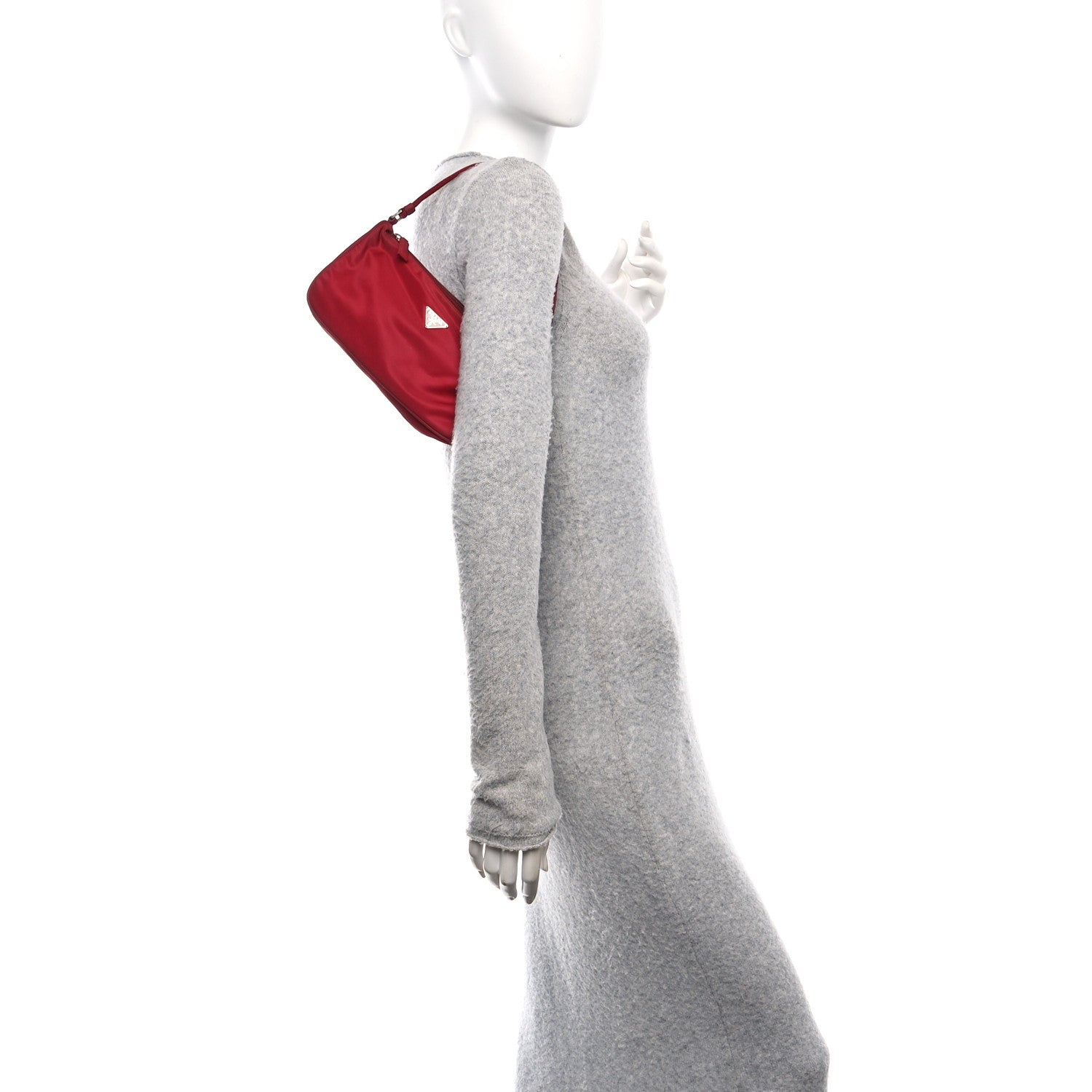 Tessuto Nylon Sport Pochette Bag Porpora