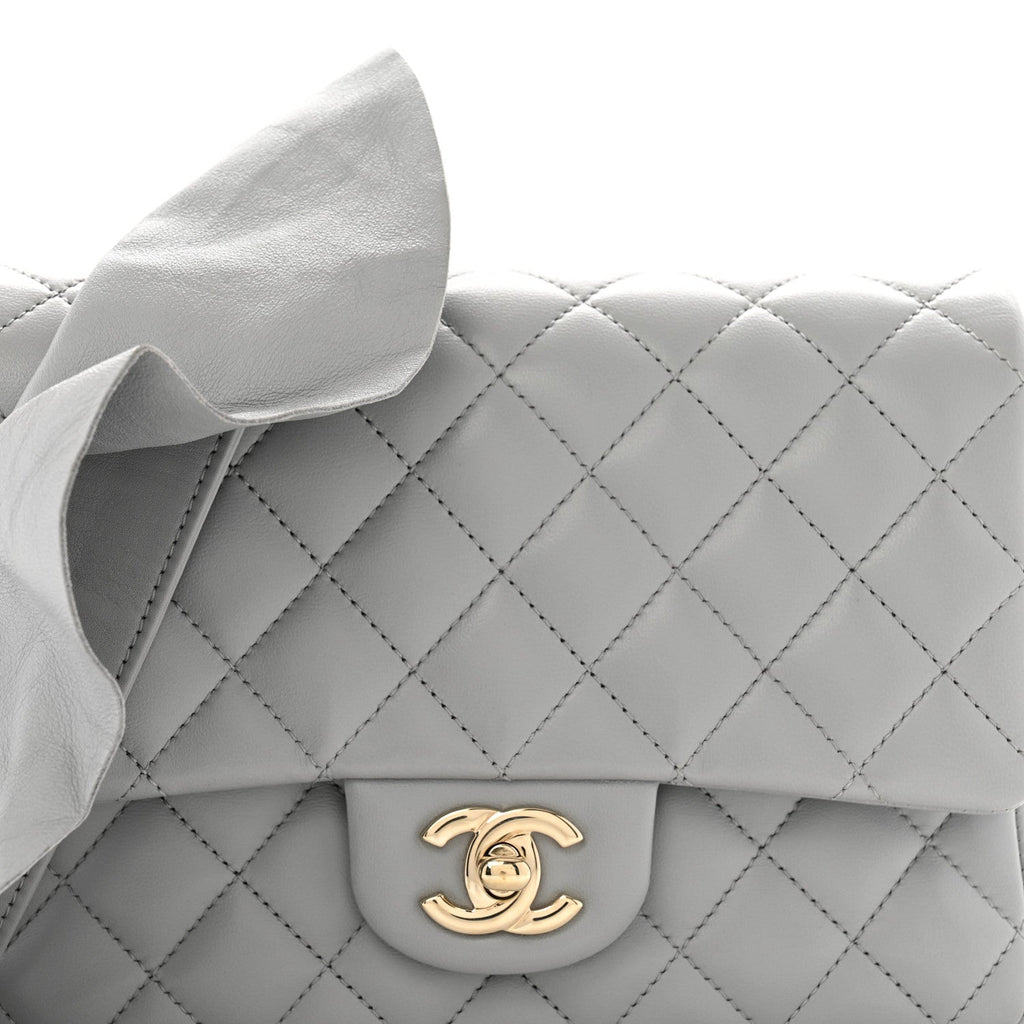 Calfskin Quilted Bolero De Chanel Flap Bag Grey