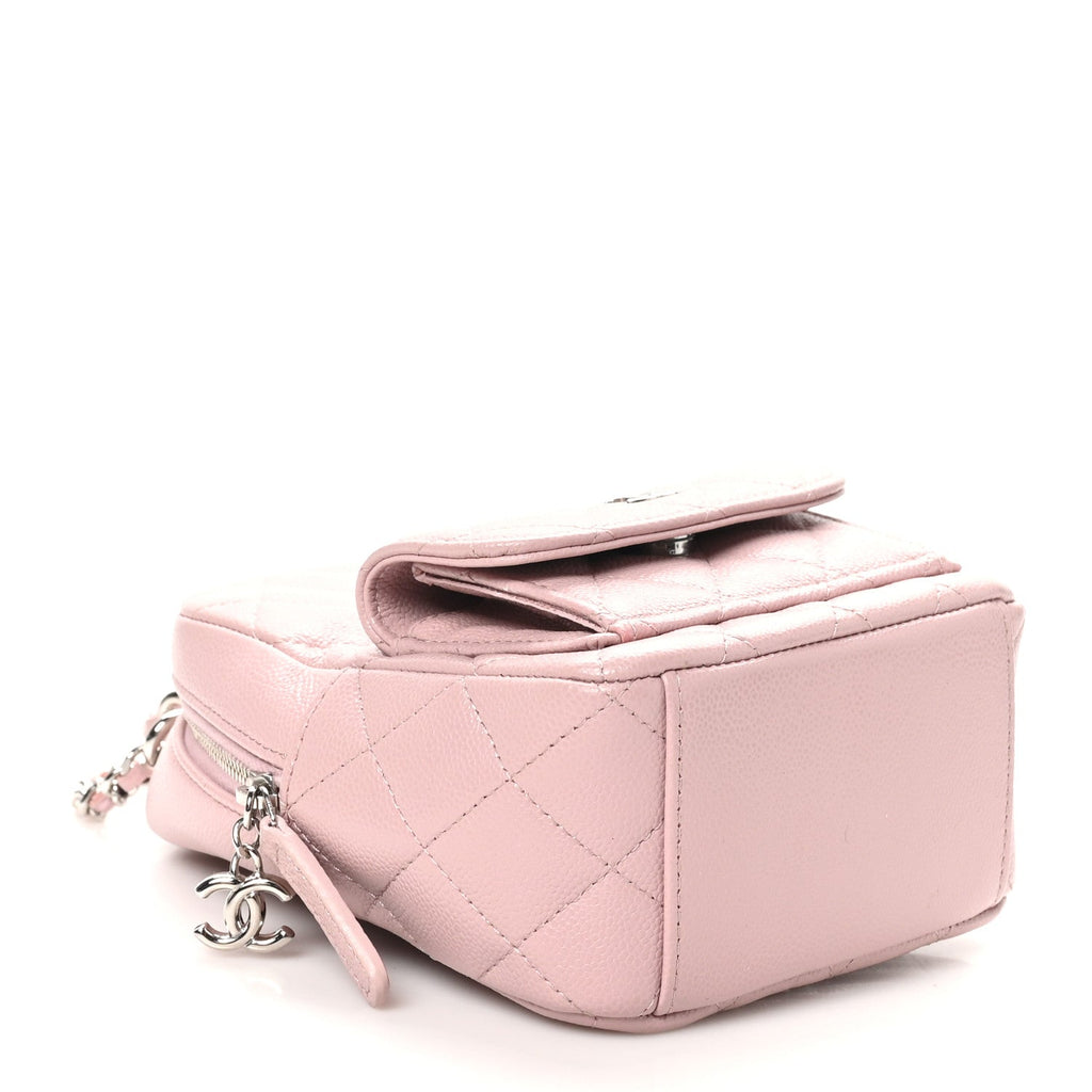 Caviar Quilted CC Mini Classic Backpack Light Pink