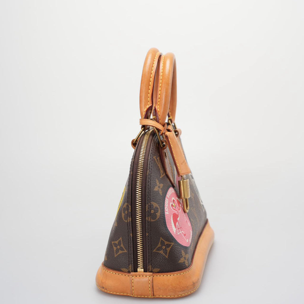 Louis Vuitton Monogram World Tour Alma BB Satchel Bag