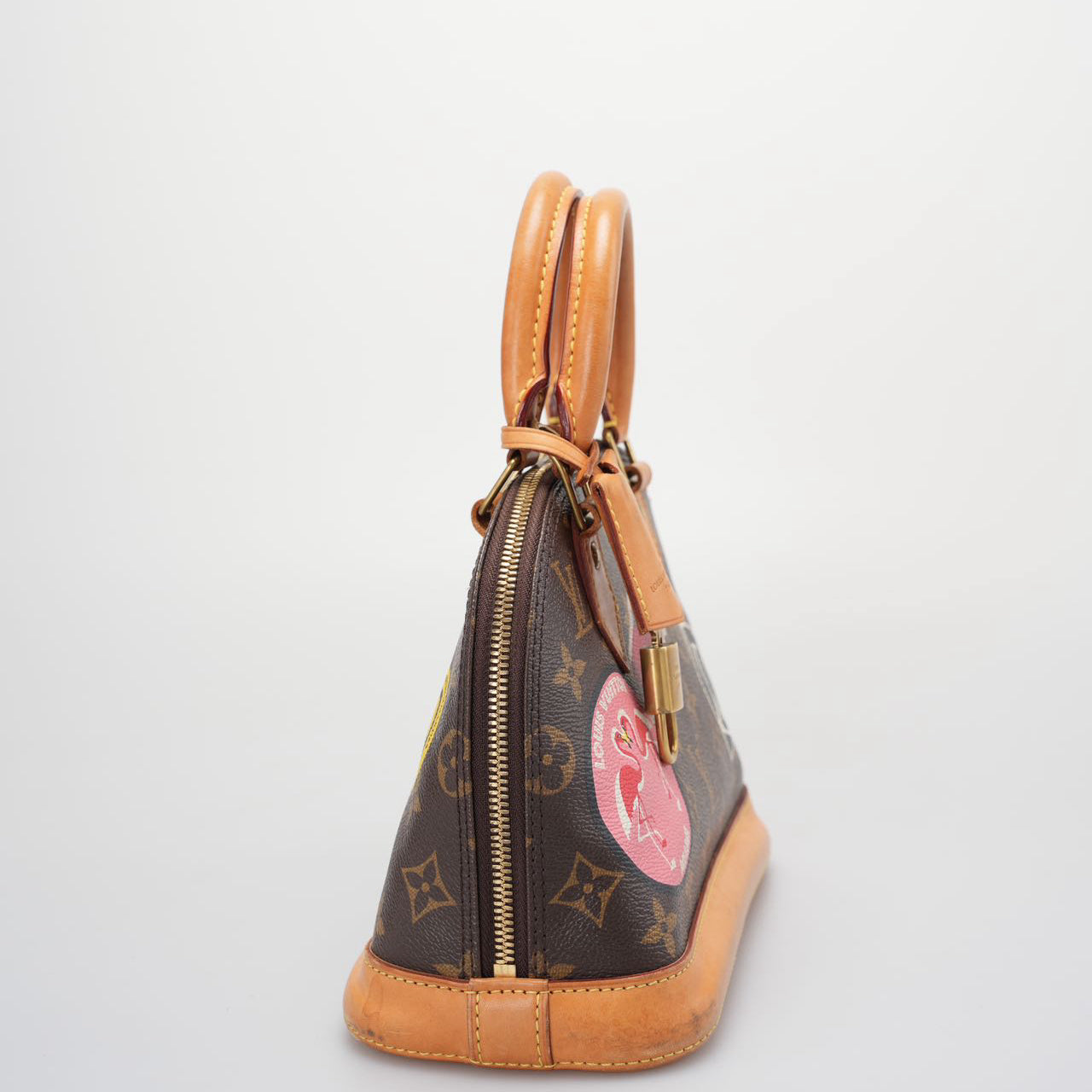 Louis Vuitton Monogram World Tour Alma BB Satchel Bag