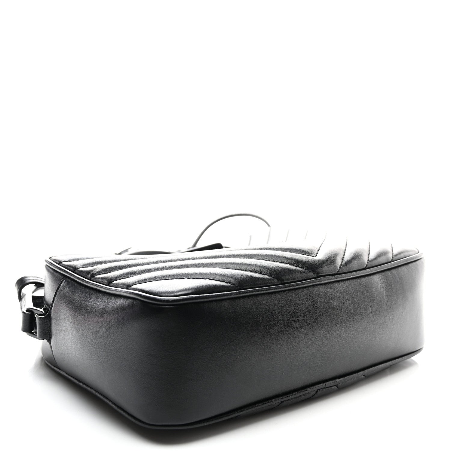 Calfskin Matelasse Monogram Monochrome Lou Camera Bag Black
