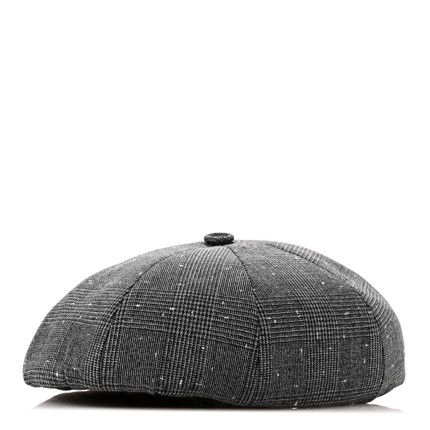 Wool Blend Prince of Whales Cap M Grey