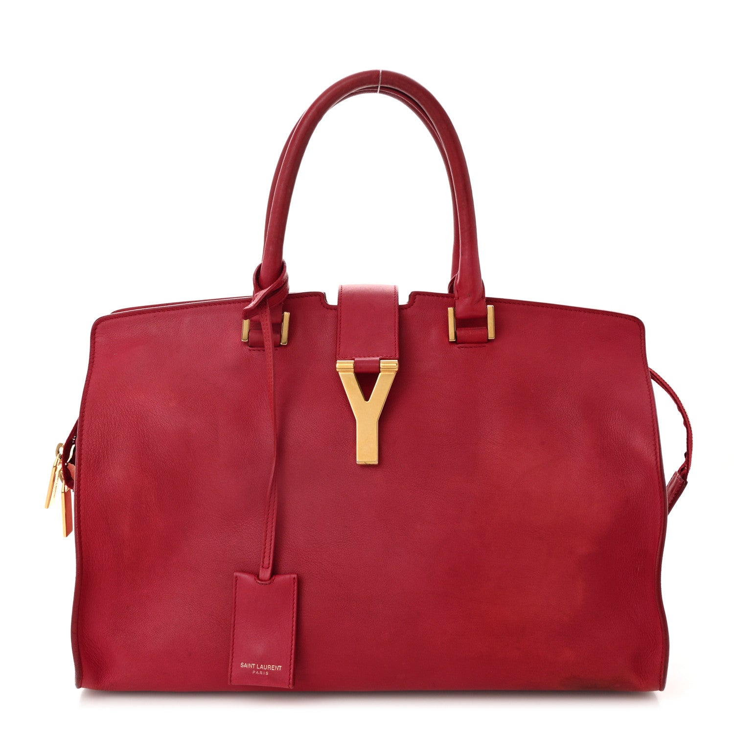 Calfskin Medium Classic Y Cabas Fuchsia