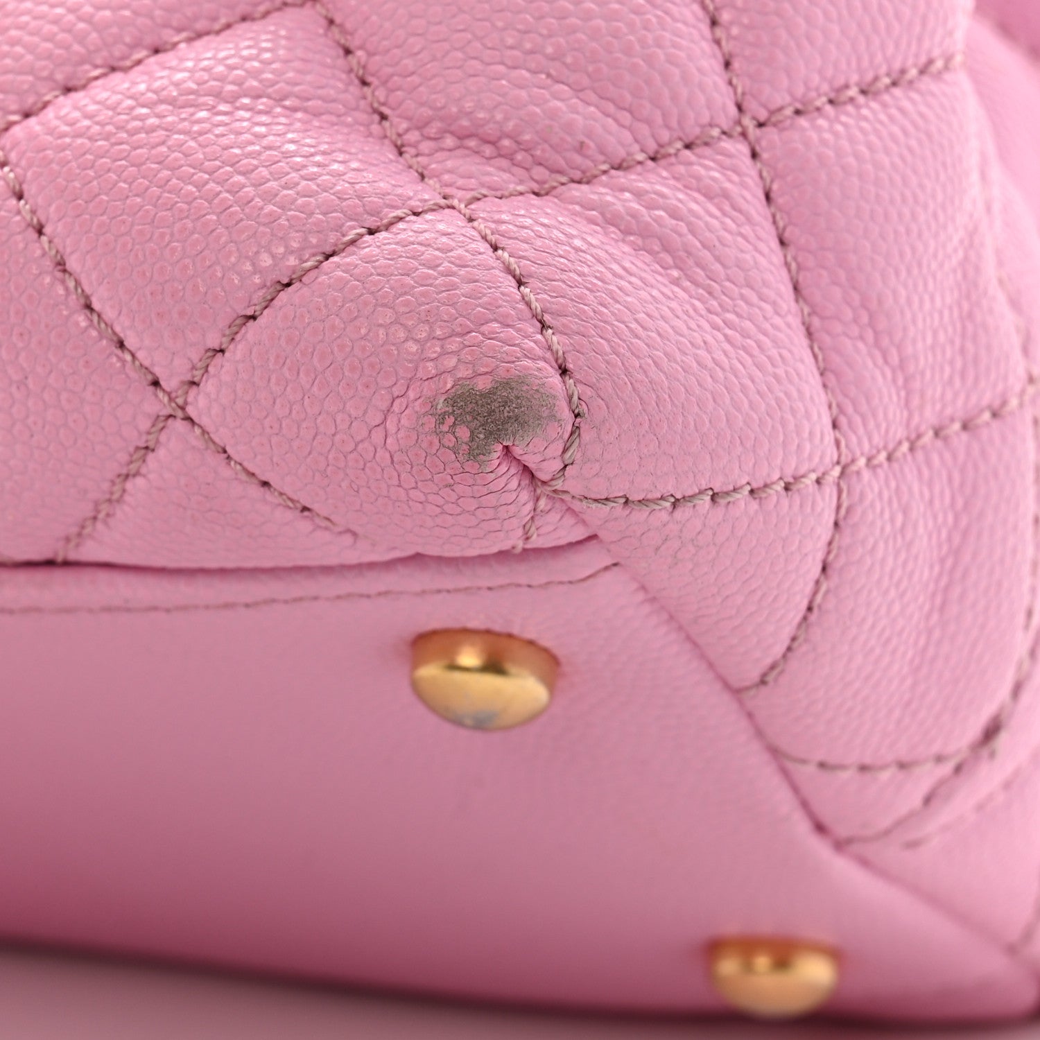 Caviar Quilted Small Coco Chain Handle Flap Lilac