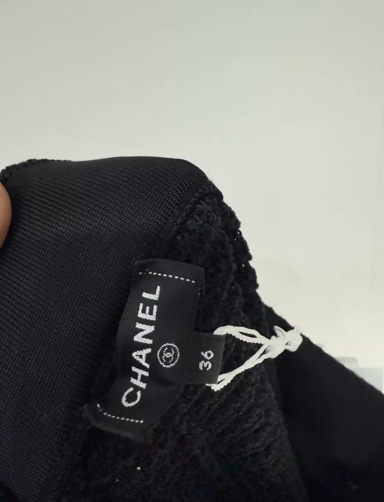 Chanel 24P black and white pants