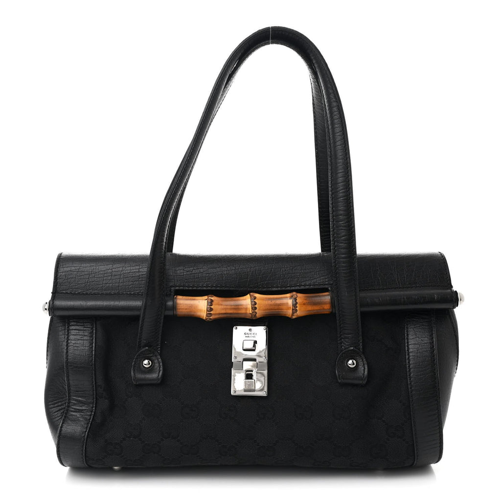 Monogram Bamboo Bullet Bag Black