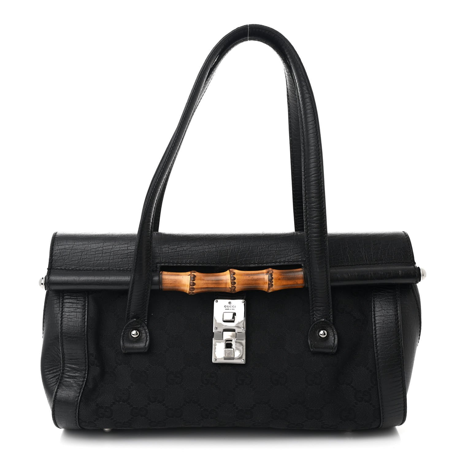 Monogram Bamboo Bullet Bag Black