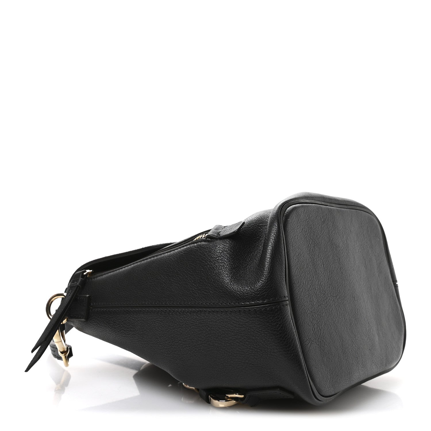 Suede Calfskin Small Faye Backpack Black