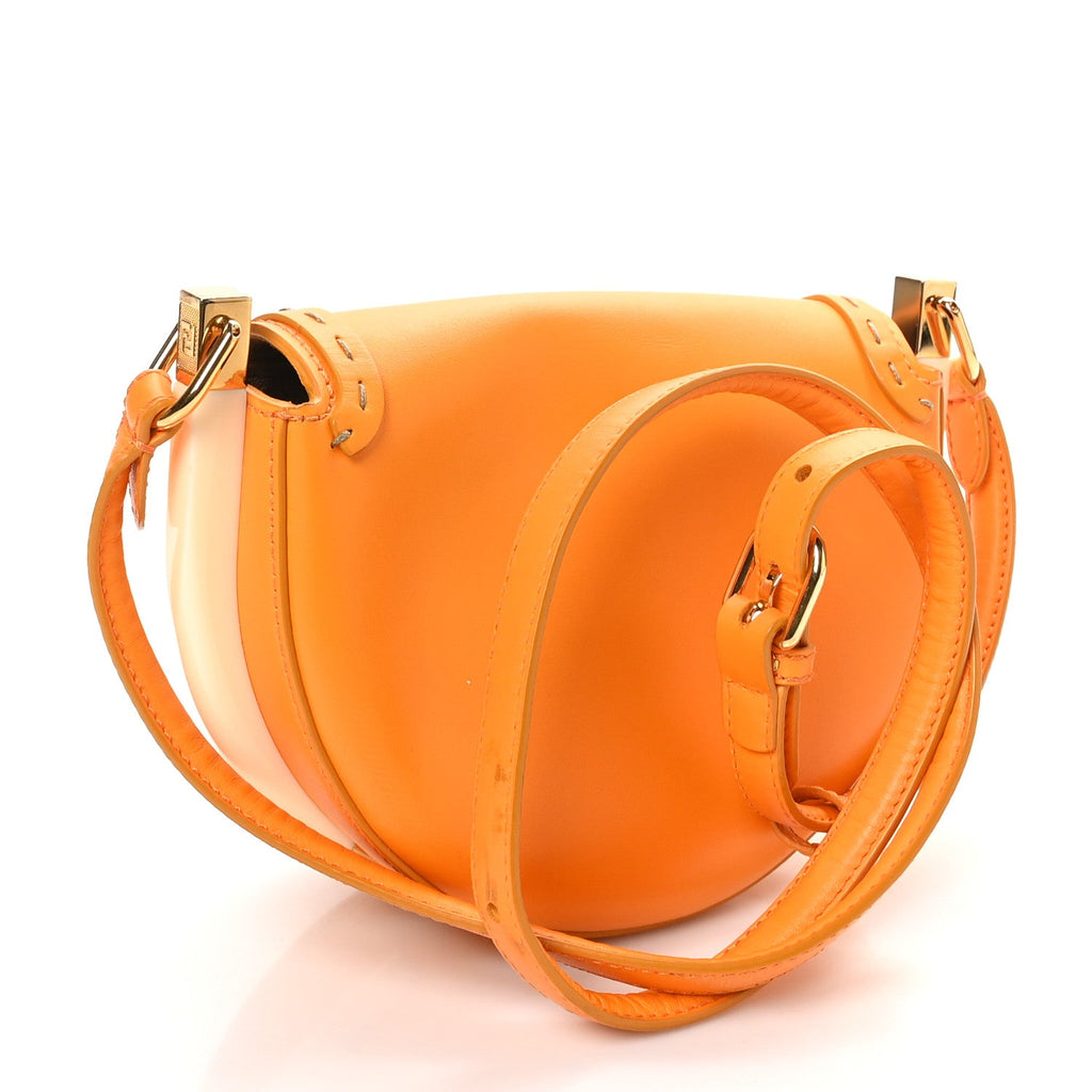 Vitello King Plexiglass Moonlight Shoulder Bag Clementine