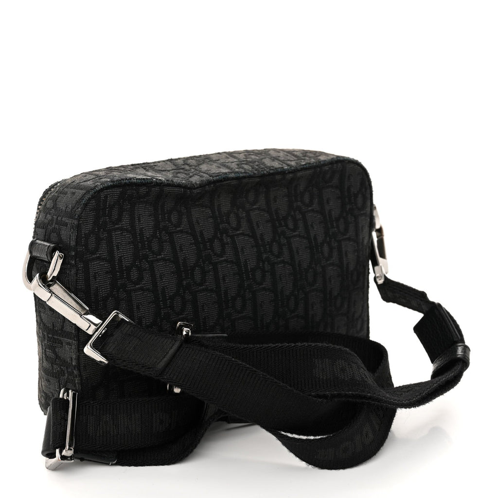 HOMME Oblique Safari Messenger Black