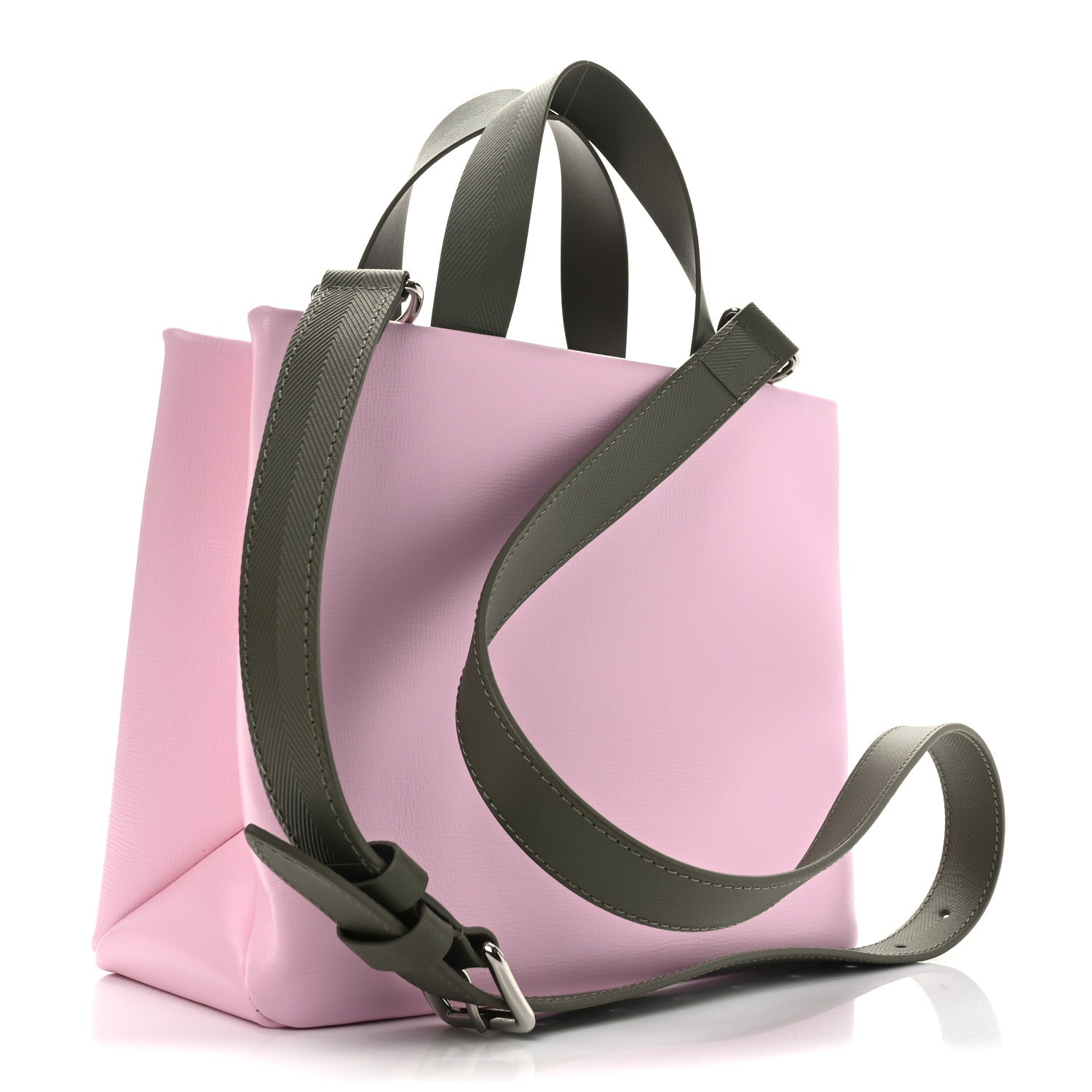 Cowhide Mini Shopper Tote Pink