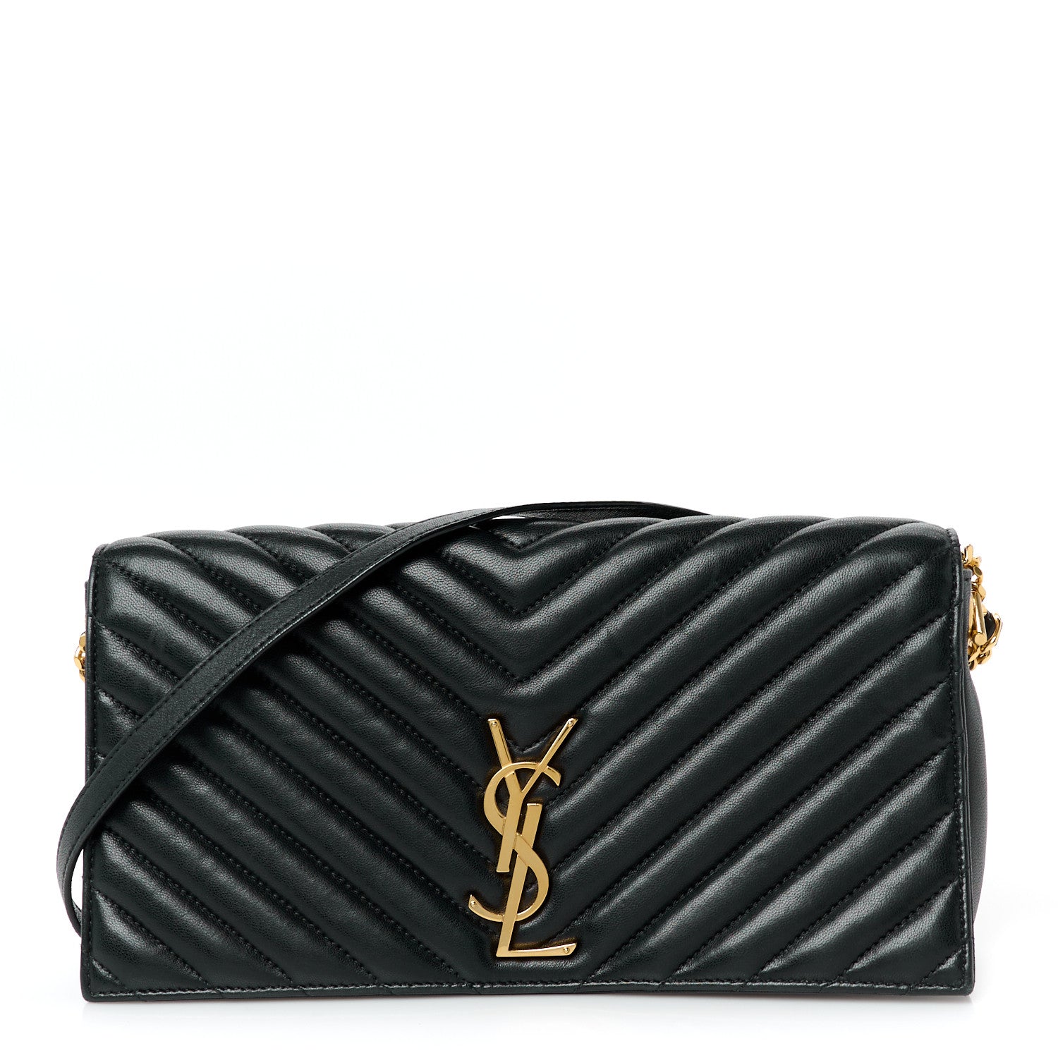 Lambskin Matelasse Monogram Kate 99 Black