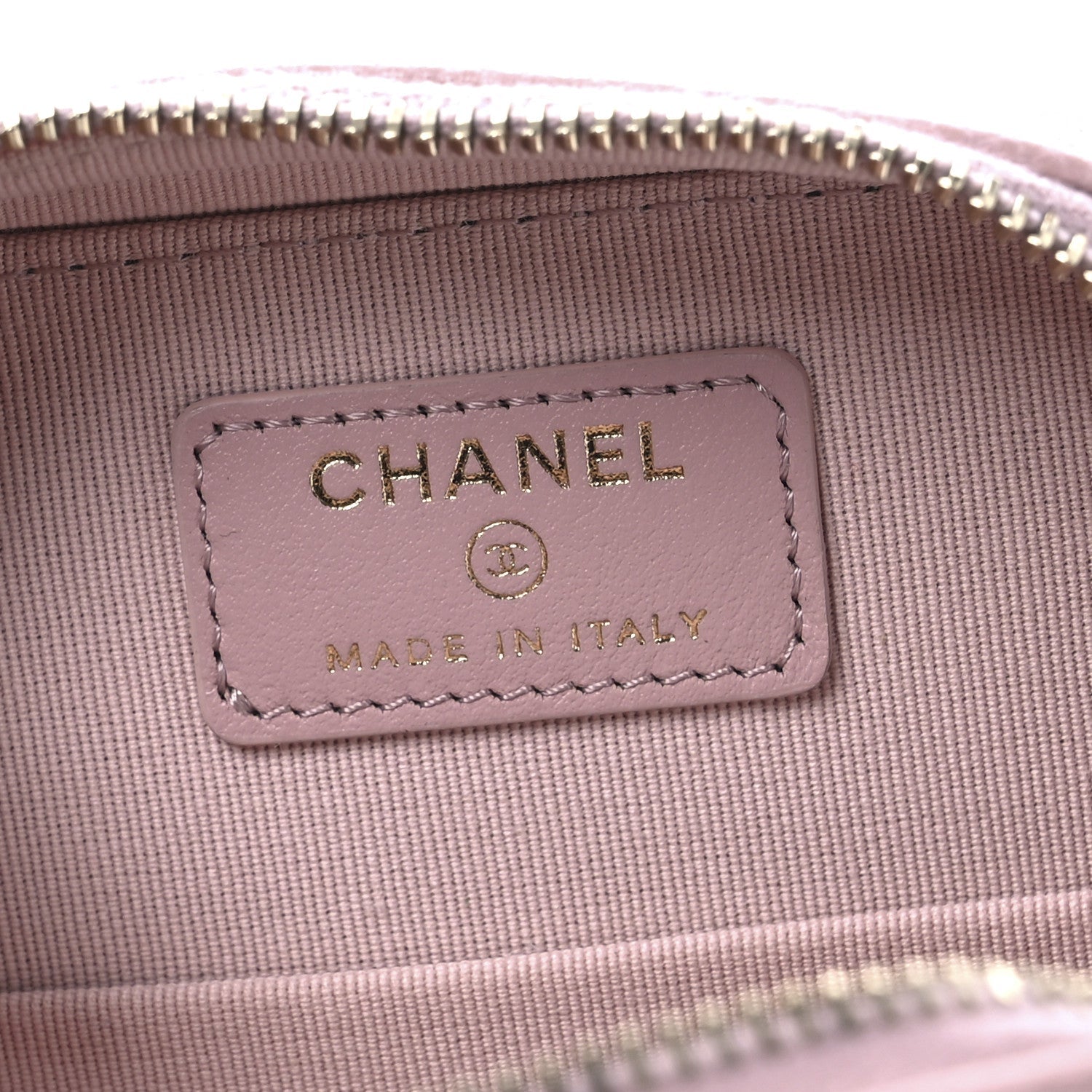Caviar Quilted Clutch With Chain Light Pink