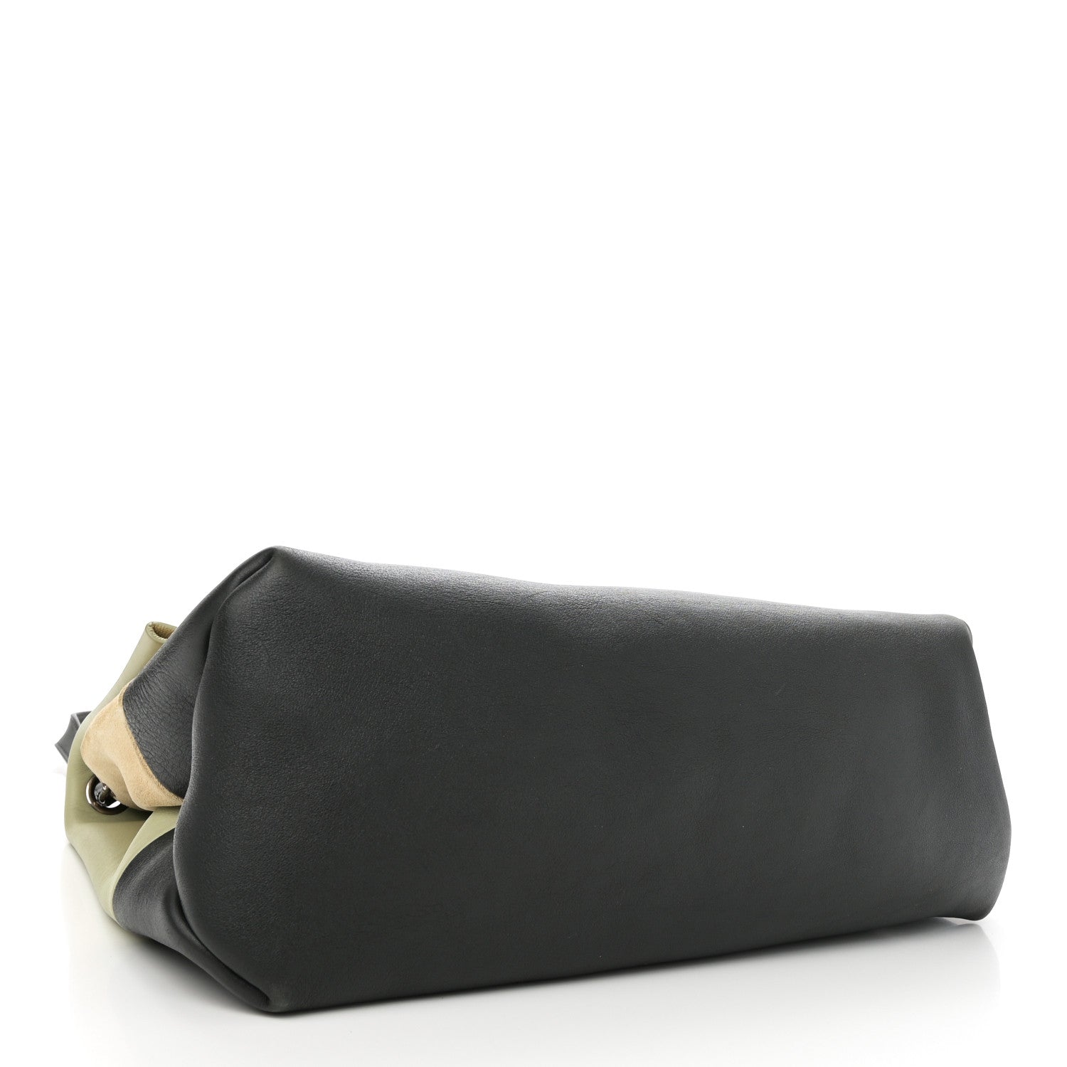 Calfskin Suede All Soft Shoulder Bag Pistachio