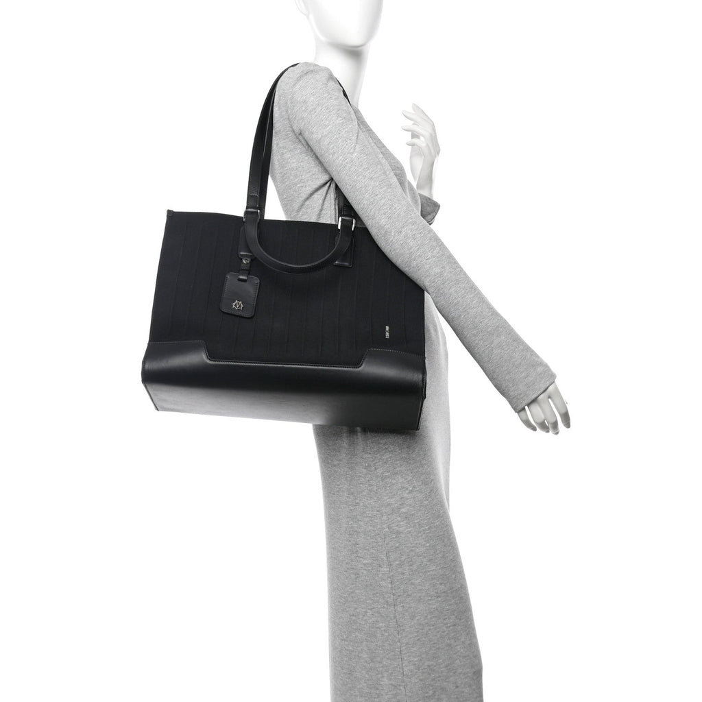 Canvas Never Still Large Tote Black