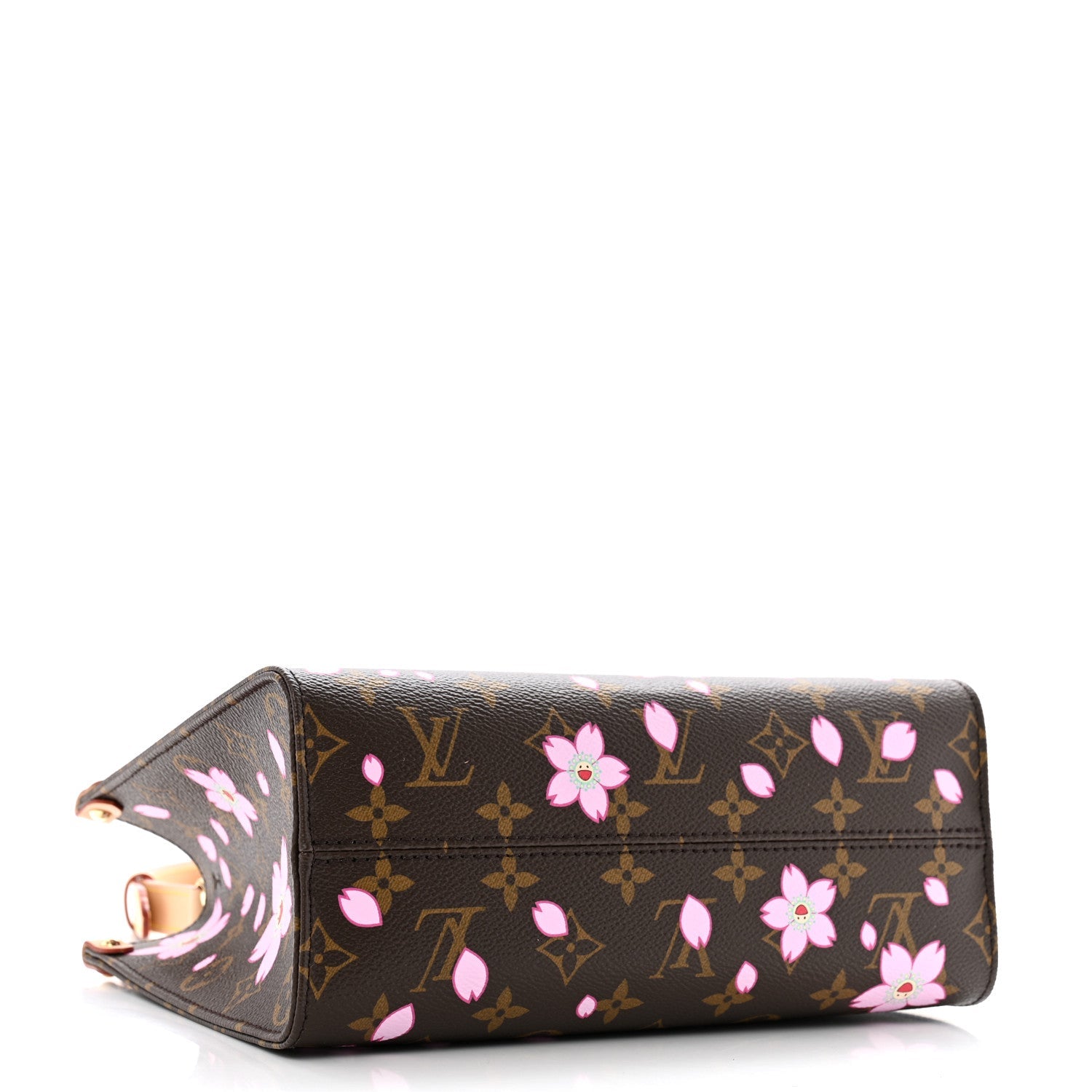 LV X TM Monogram Cherry Blossom Onthego PM Sakura Brown