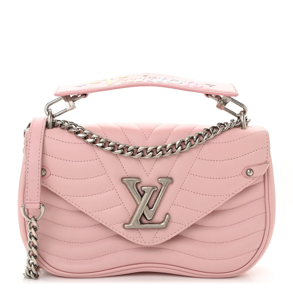 Calfskin New Wave Chain MM Smoothie Pink