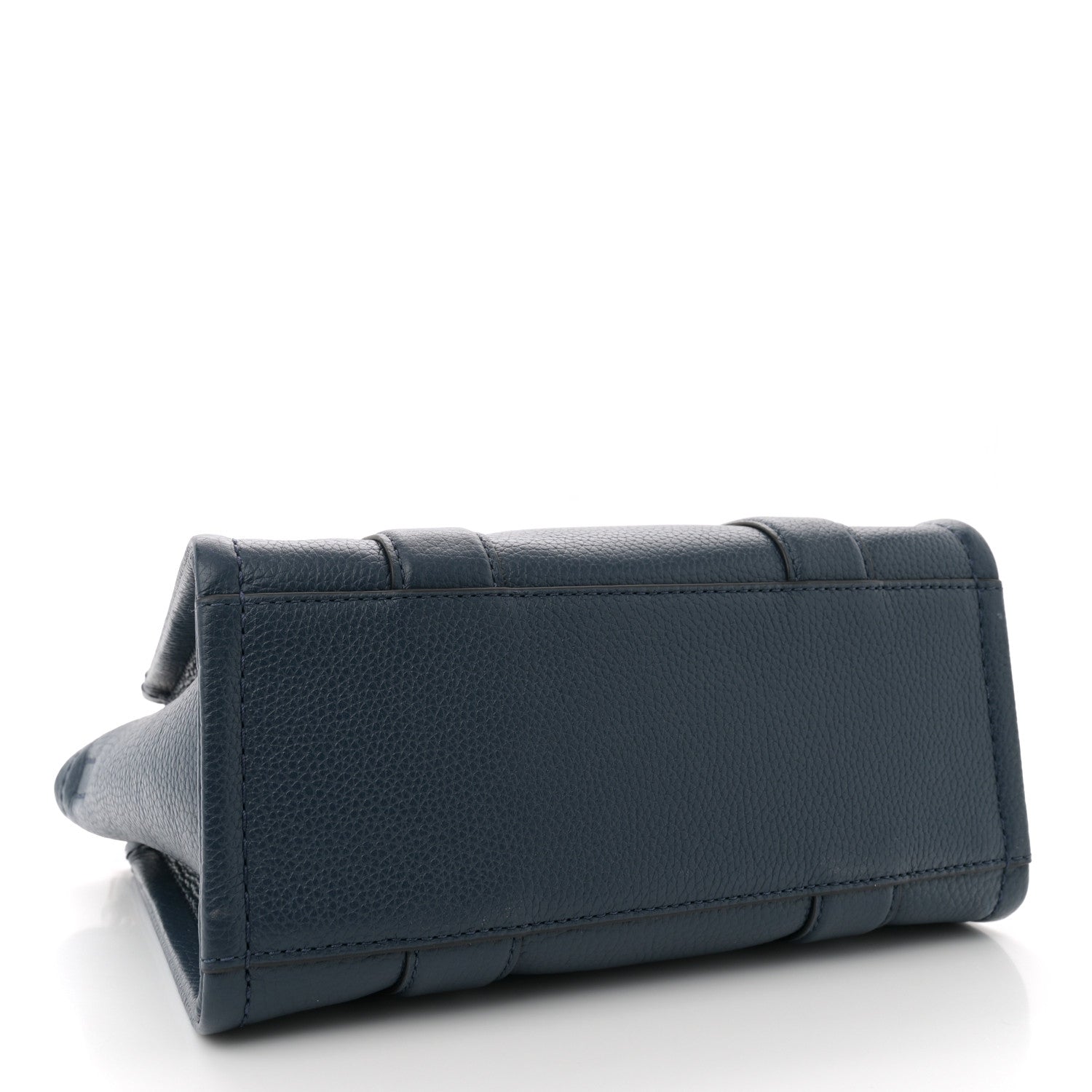 Grained Calfskin Small The Tote Bag Blue Sea