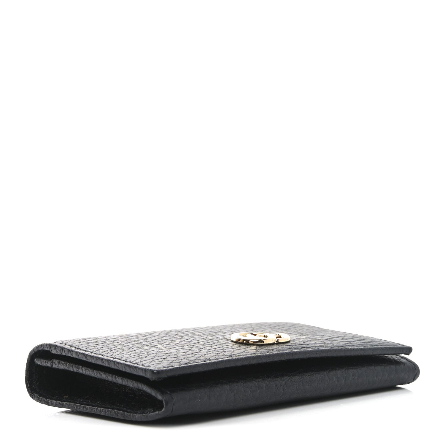 Pebbled Calfskin GG Marmont  Case Black