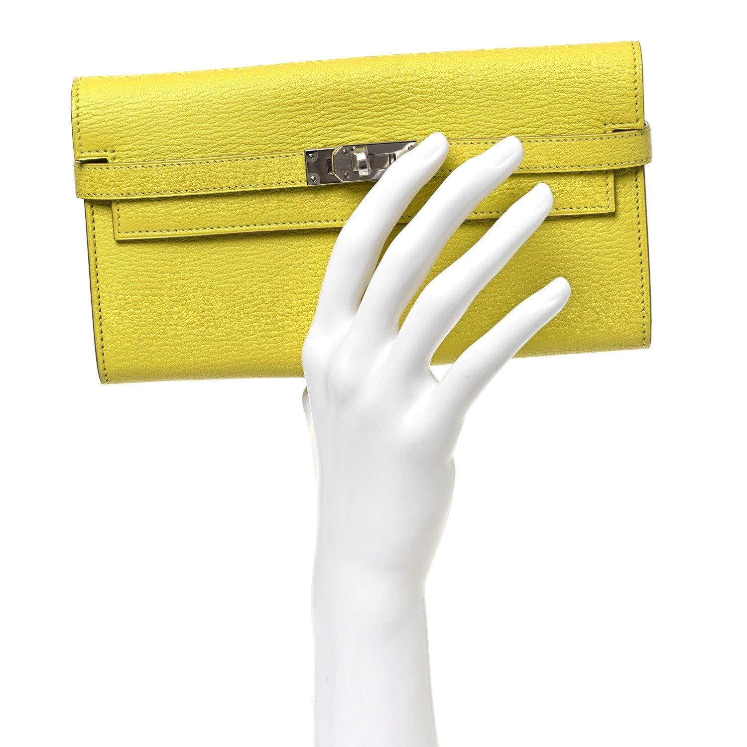 Chevre Mysore Kelly Longue Wallet Lime