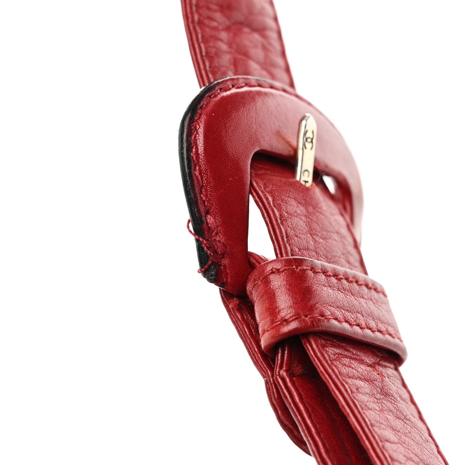 Lambskin Quilted Flap Waist Belt Bag 75 30 75 30 Red