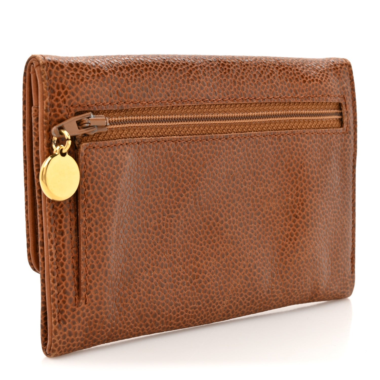 Caviar Timeless CC Flap Wallet Brown