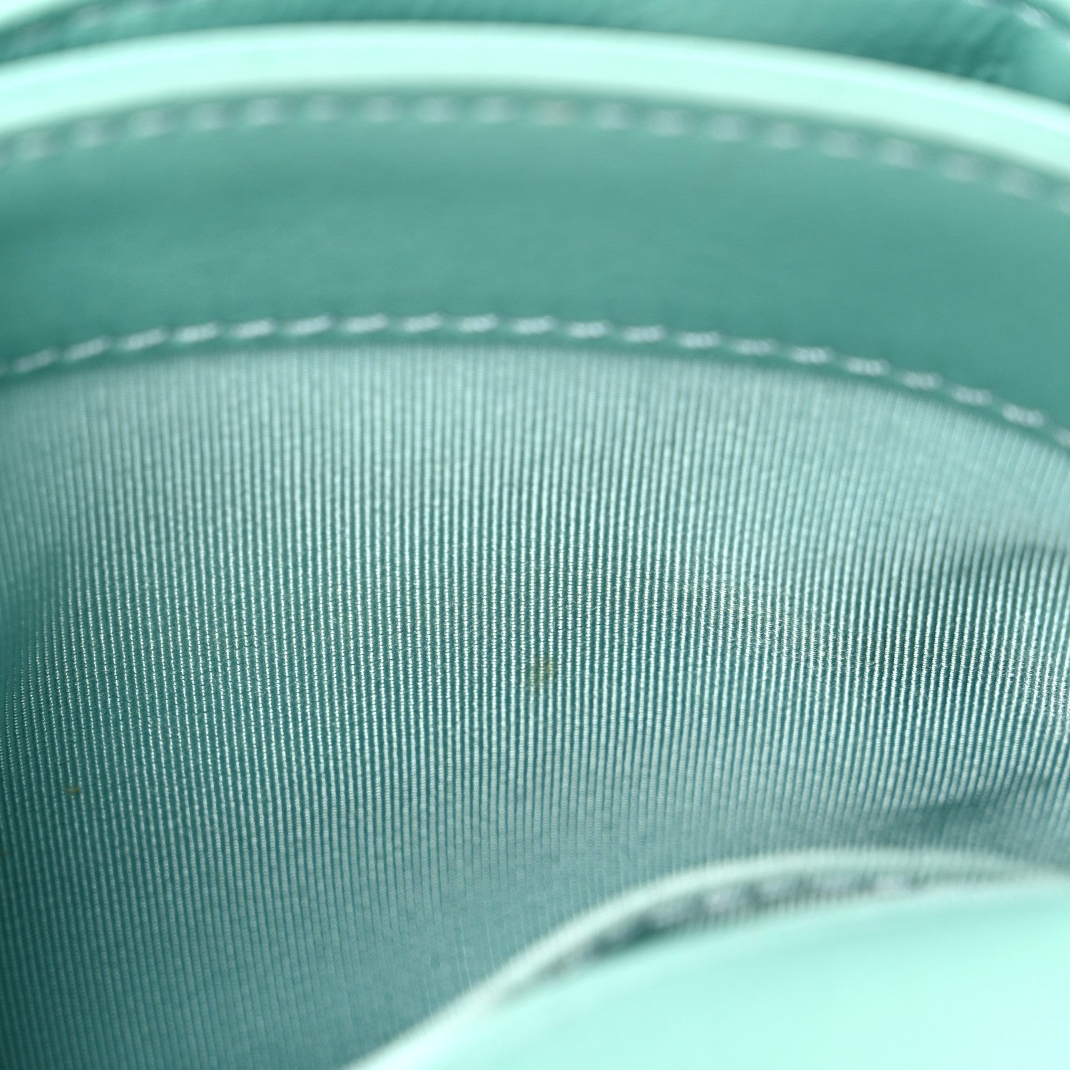 Calfskin Quilted Top Handle Flap Light Blue