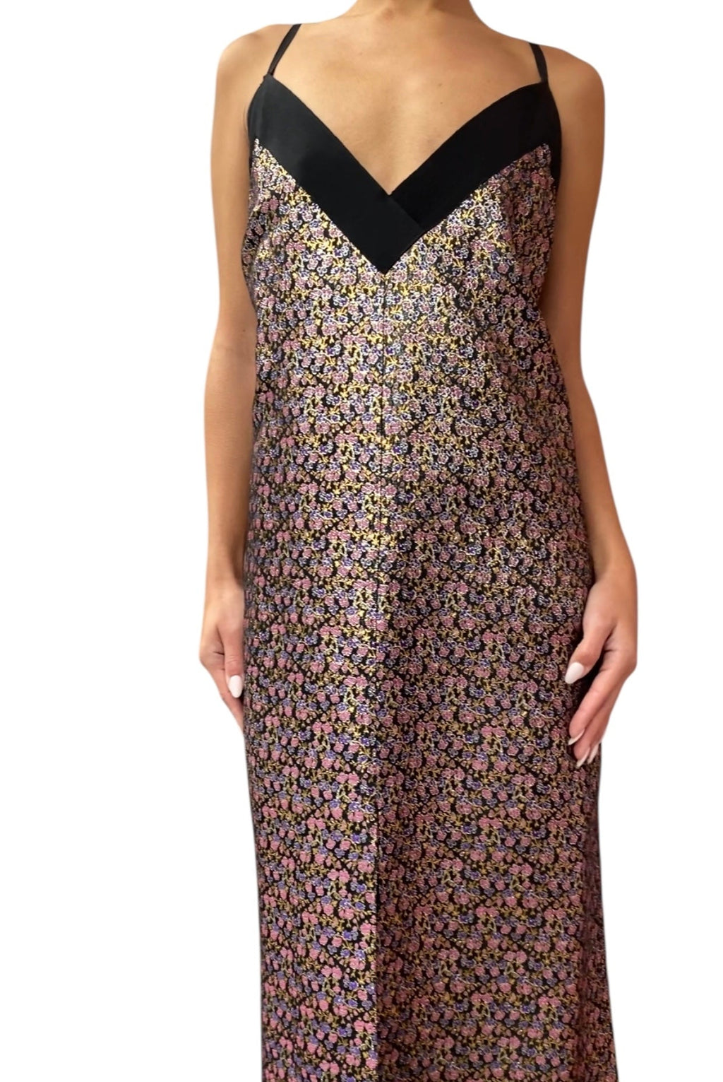 Maison Rabih Brocade Maxi Dress - 44 / US 10-12
