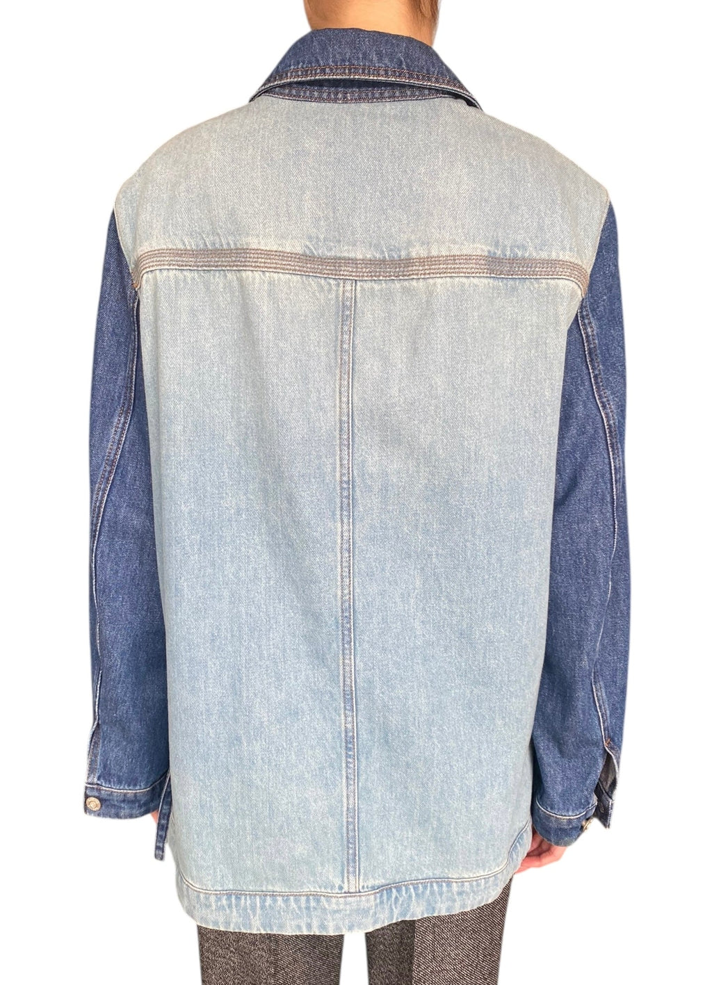 Loewe Blue Denim Anagram Logo Patch Workwear Jacket - 38 / S / US 4