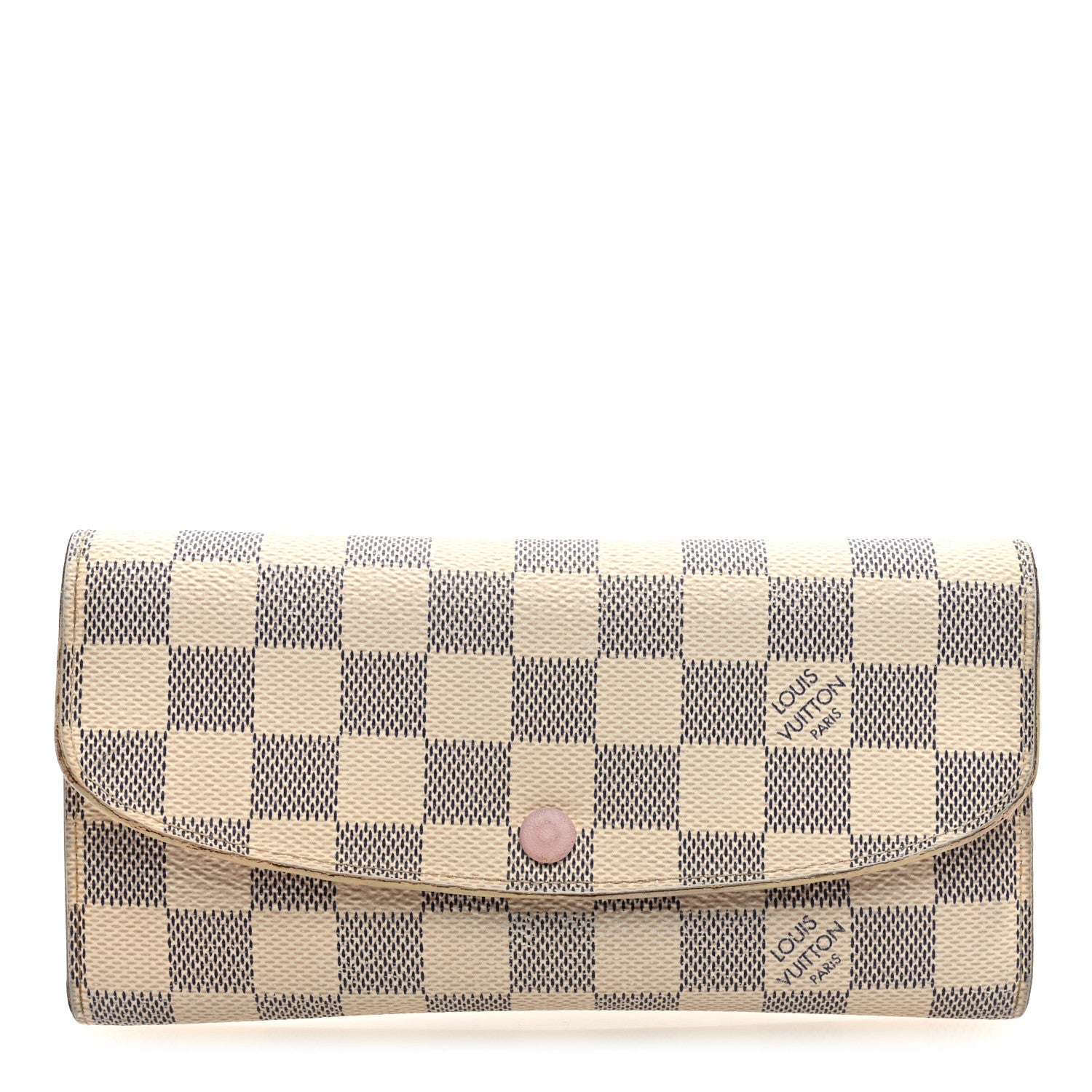 Damier Azur Emilie Wallet Rose Ballerine